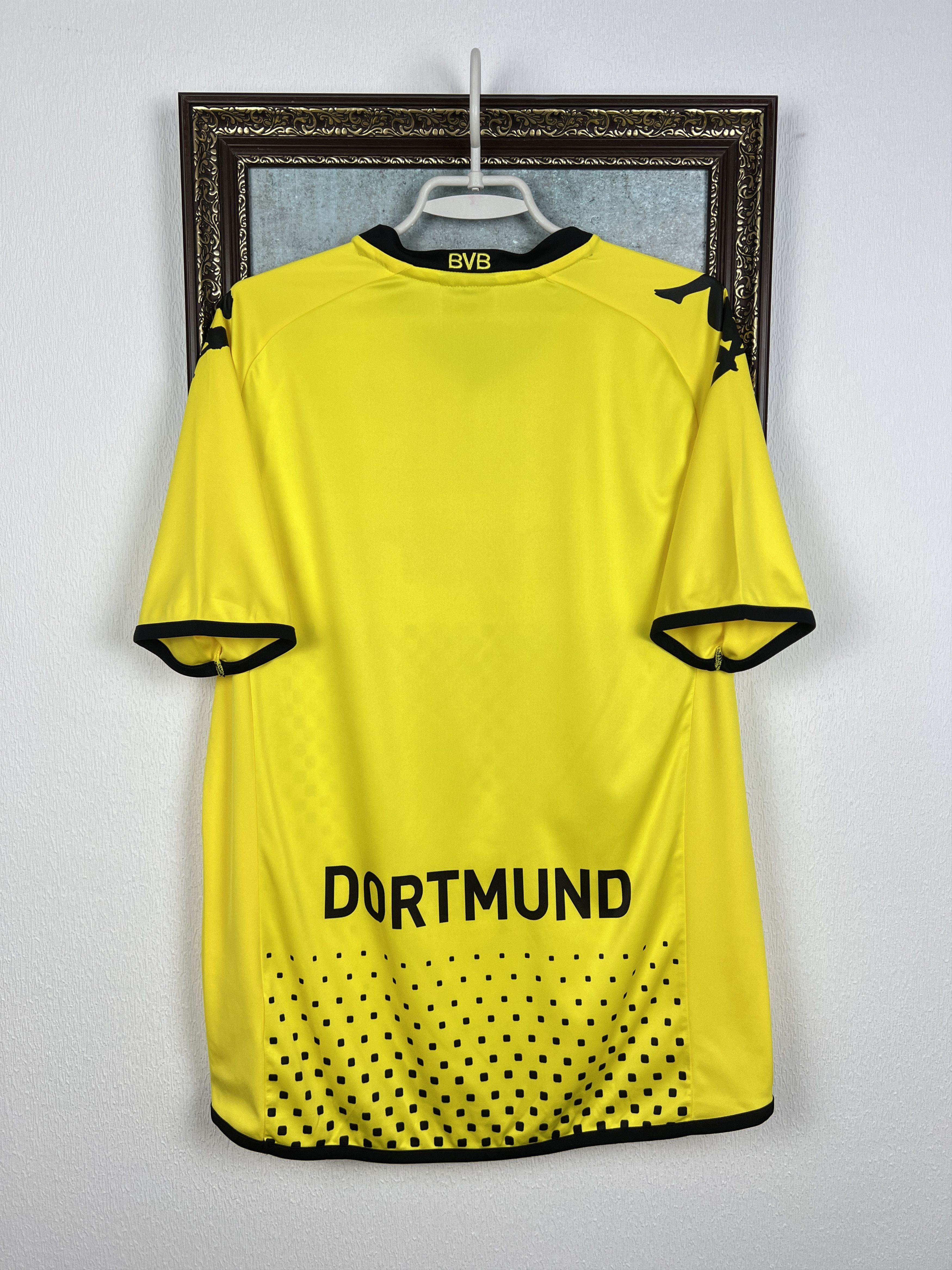 Kappa Borussia Dortmund Home football shirt Soccer Jersey Trikot Size US L / EU 52-54 / 3 - 7 Thumbnail