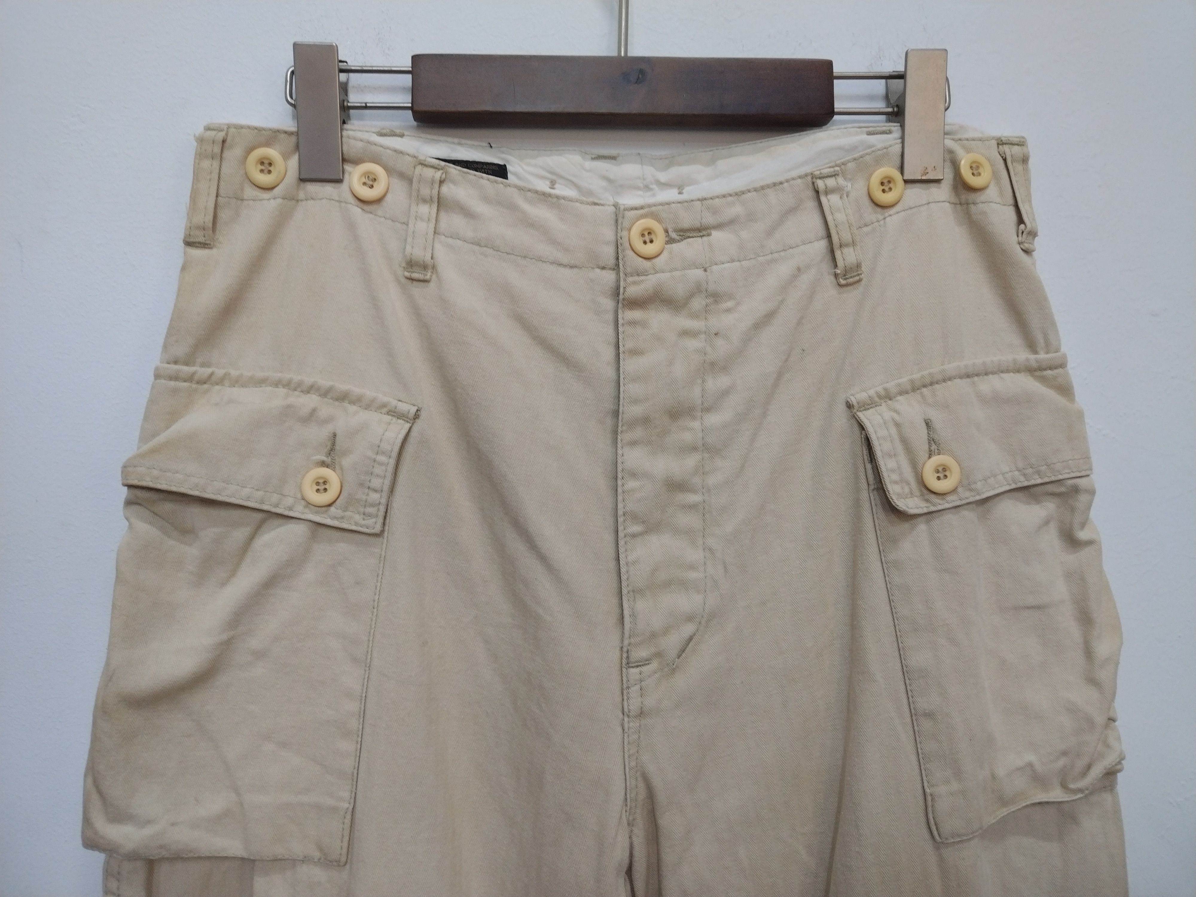 Japanese Brand Vtg harringbone cotton twill Monkey Pants Size US 32 / EU 48 - 2 Thumbnail
