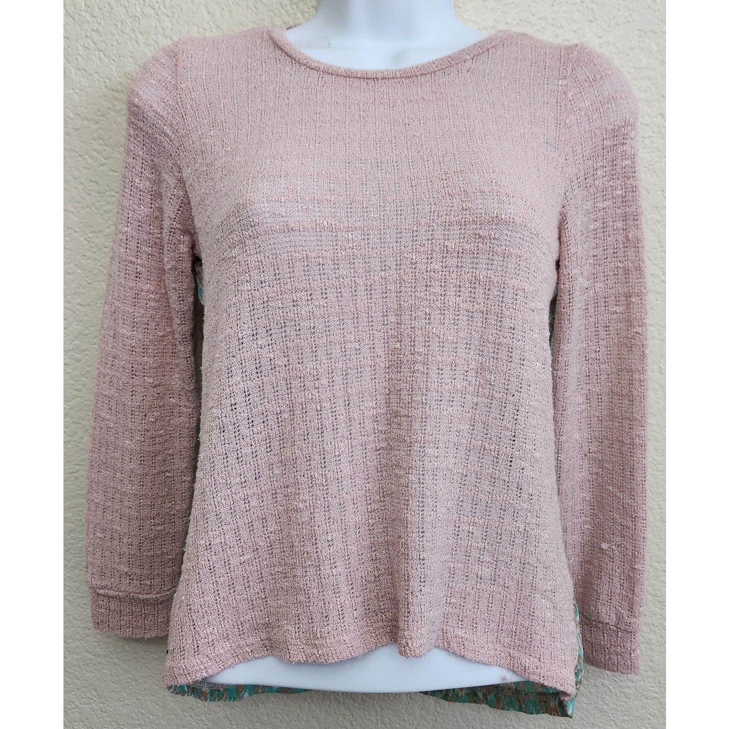 Other Vintage Havana Pink Popcorn Knit Long Sleeve Top Large Size L / US 10 / IT 46 - 1 Thumbnail