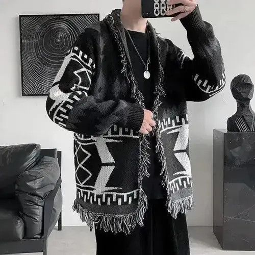 Japanese Brand × Vintage Boho bohemian hippie cardigan streetwear Size US L / EU 52-54 / 3 - 4 Thumbnail