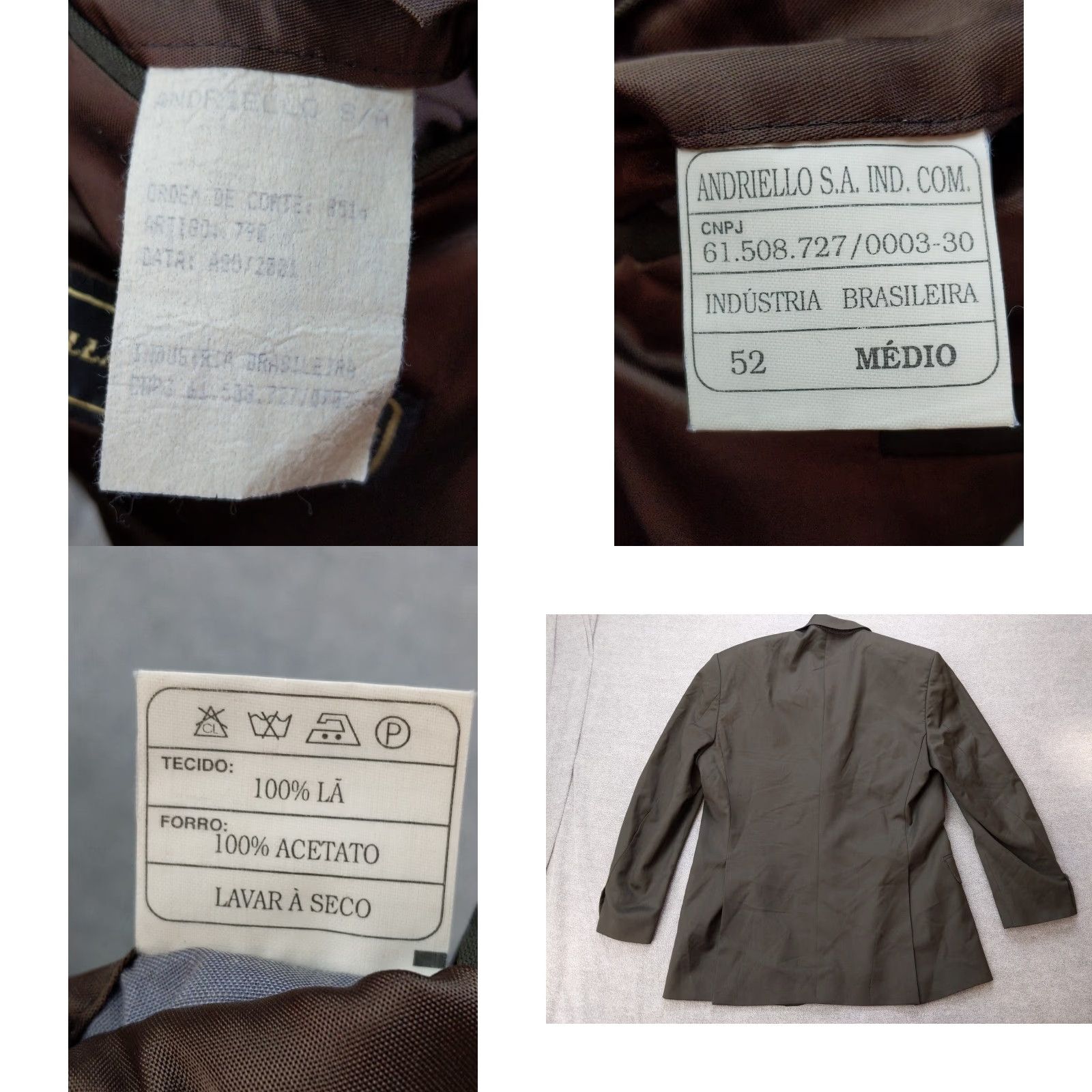 Brooksfield Brookfield Blazer Mens 52 Wool Classic Collection Suit Jacket Two Piece Solid Green Vintage: No Womens Mens Size 52R - 8 Thumbnail