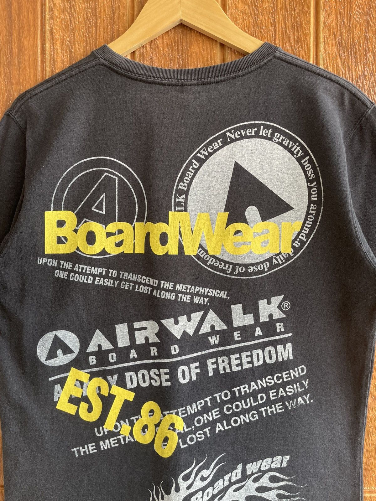 Airwalk Vintage 90s🔥AIRWALK🔥BoardWear Humor Faded Tee Size US M / EU 48-50 / 2 - 7 Thumbnail