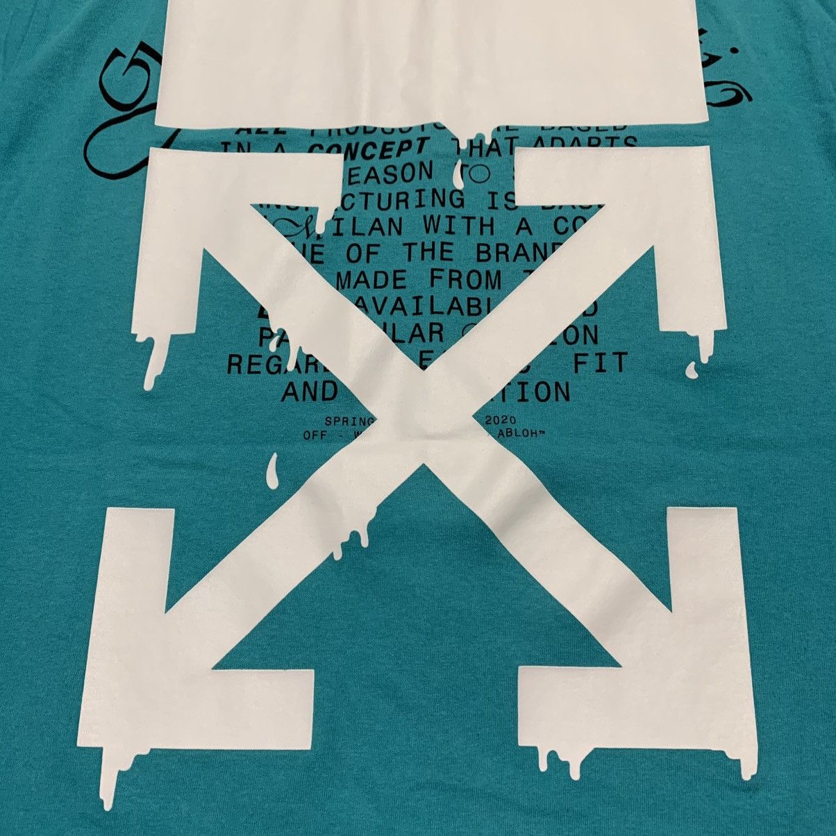 Off-White Off White Small Dripping Arrows Blue Tee Virgil Abloh Size US S / EU 44-46 / 1 - 4 Thumbnail