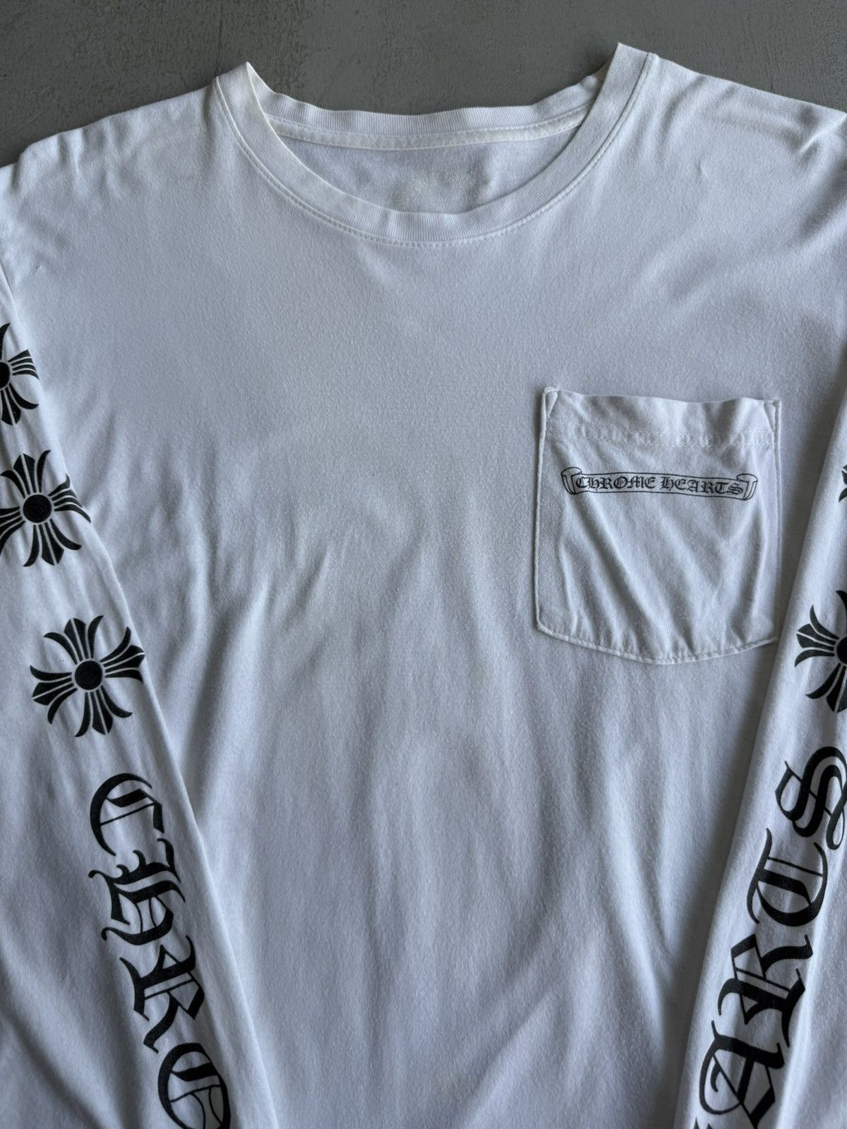Chrome Hearts Chrome Hearts Cross Script white Longsleeves Size US M / EU 48-50 / 2 - 2 Thumbnail