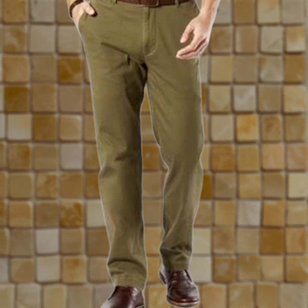 Dockers DOCKERS Olive Washed Khaki Straight Fit Pants Stretch 36 34 Men's Bottoms Regular Size US 36 / EU 52 - 1 Preview