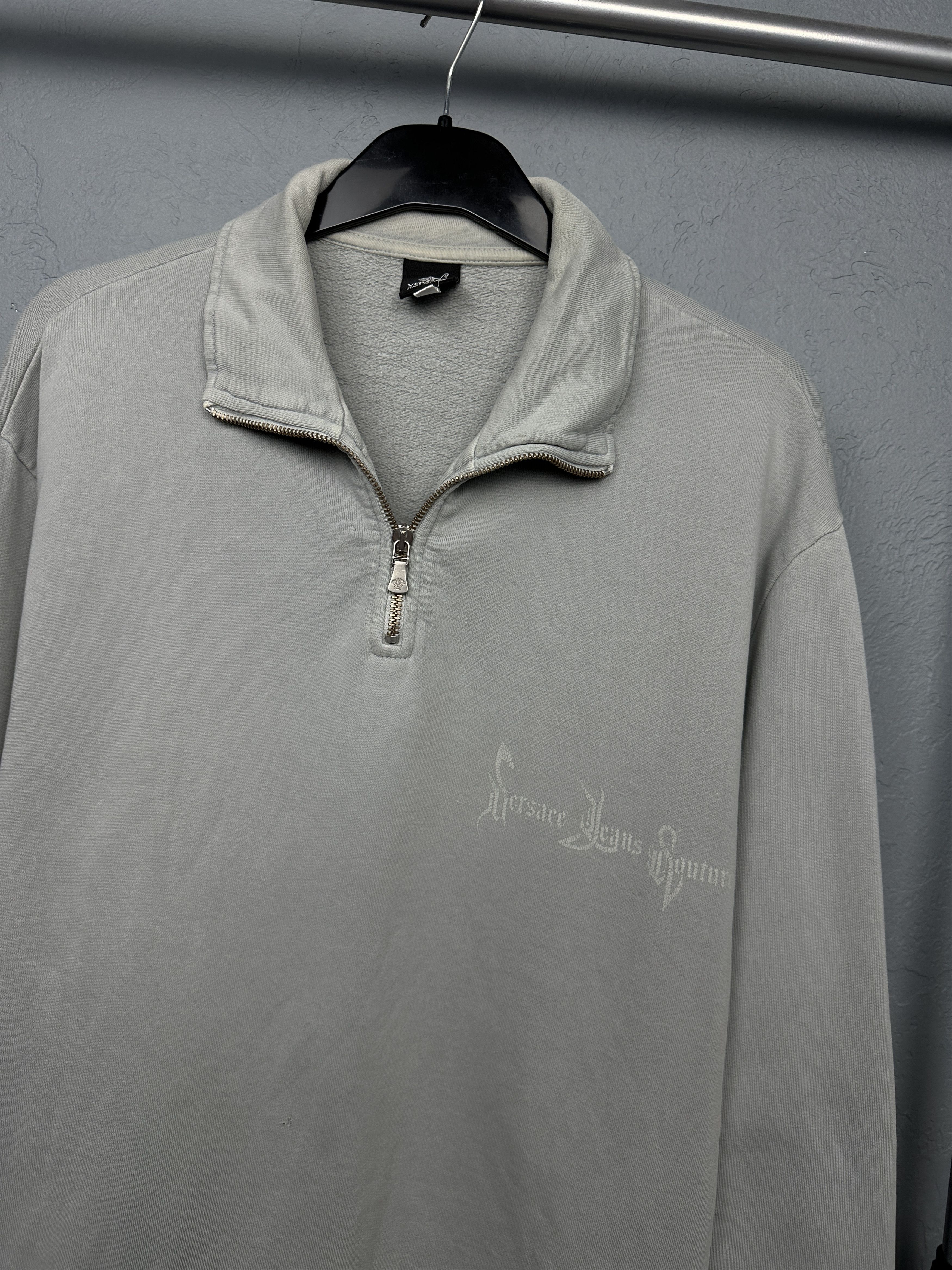 Versace Versace Jeans Couture Vintage Mens 1\4 Zip Sweater Size US L / EU 52-54 / 3 - 2 Thumbnail