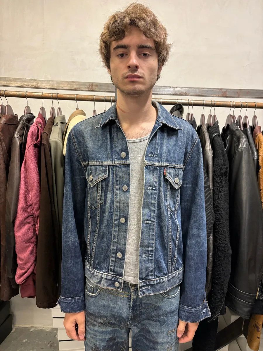 Levi's Levi’s Blue Brut Buttoned Denim Trucker Jacket Size US S / EU 44-46 / 1 - 2 Thumbnail
