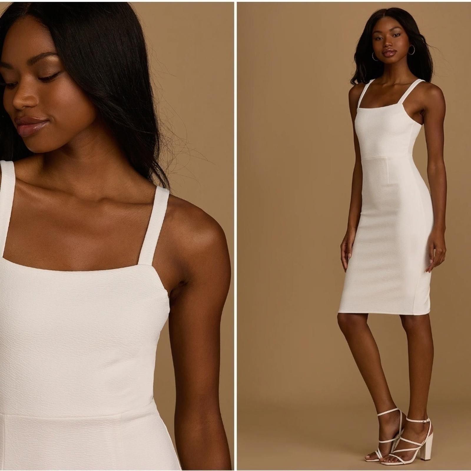 Lulus LULU's Bridal Shower Engagement Chic Modern Sexy Midi Dress Size XL / US 12-14 / IT 48-50 - 1 Thumbnail