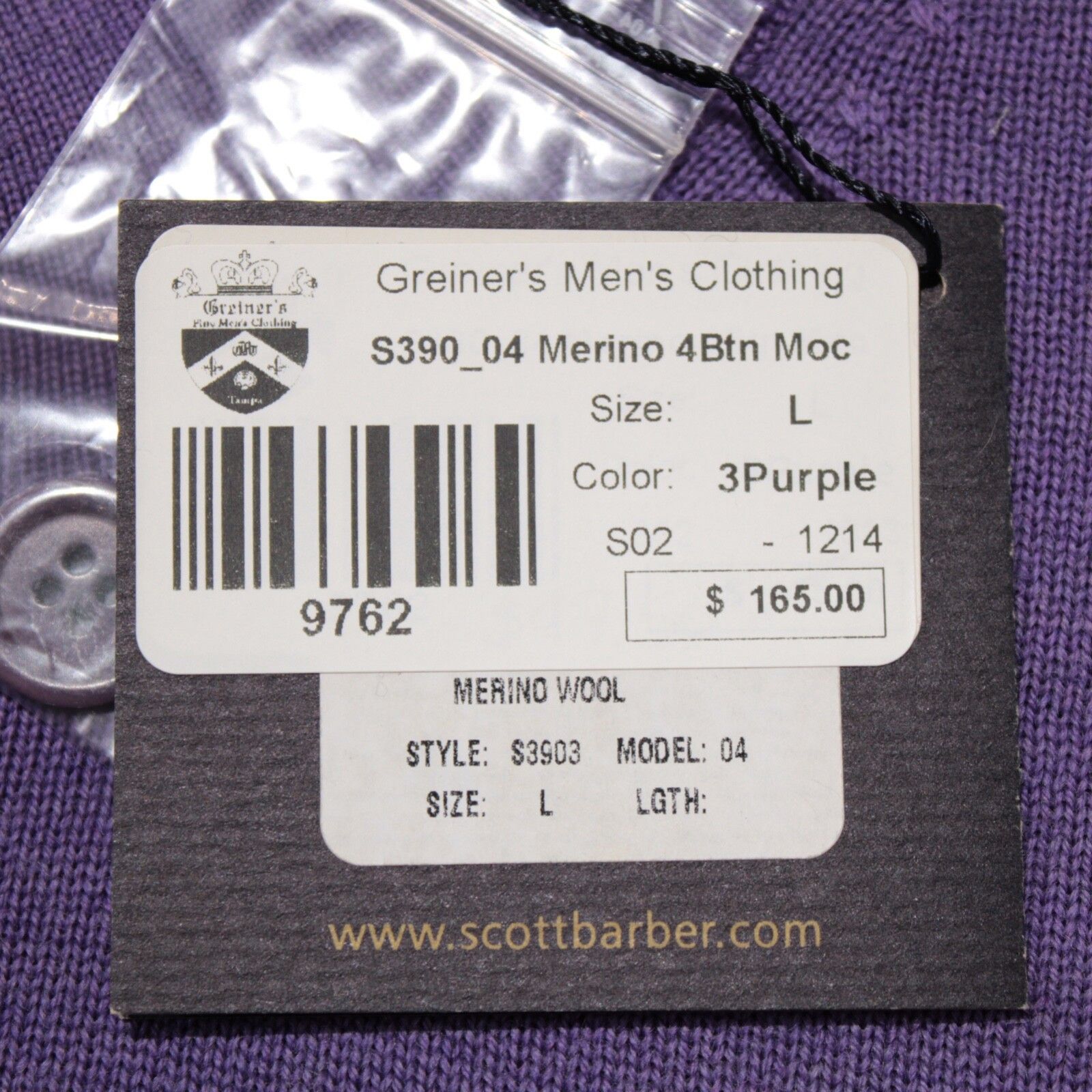 Scott Barber Scott Barber Sweater Size US L in Purple Size US L / EU 52-54 / 3 - 5 Thumbnail
