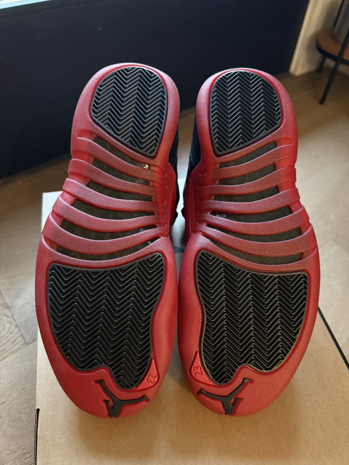 Jordan Brand Nike Air Jordan Size 8.5 Retro 12 FLU GAME Bred 2025 Size US 8.5 / EU 41-42 - 6 Thumbnail