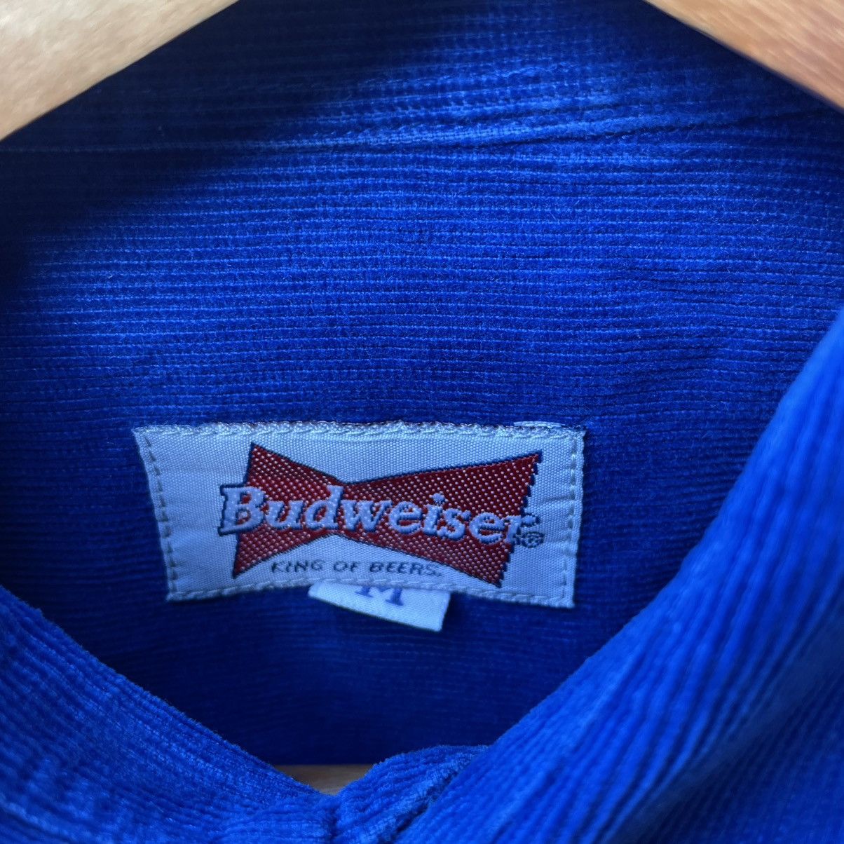 Budweiser 🔥Vintage Budweiser Double Pockets Corduroi Buttons Shirts Size US M / EU 48-50 / 2 - 10 Thumbnail