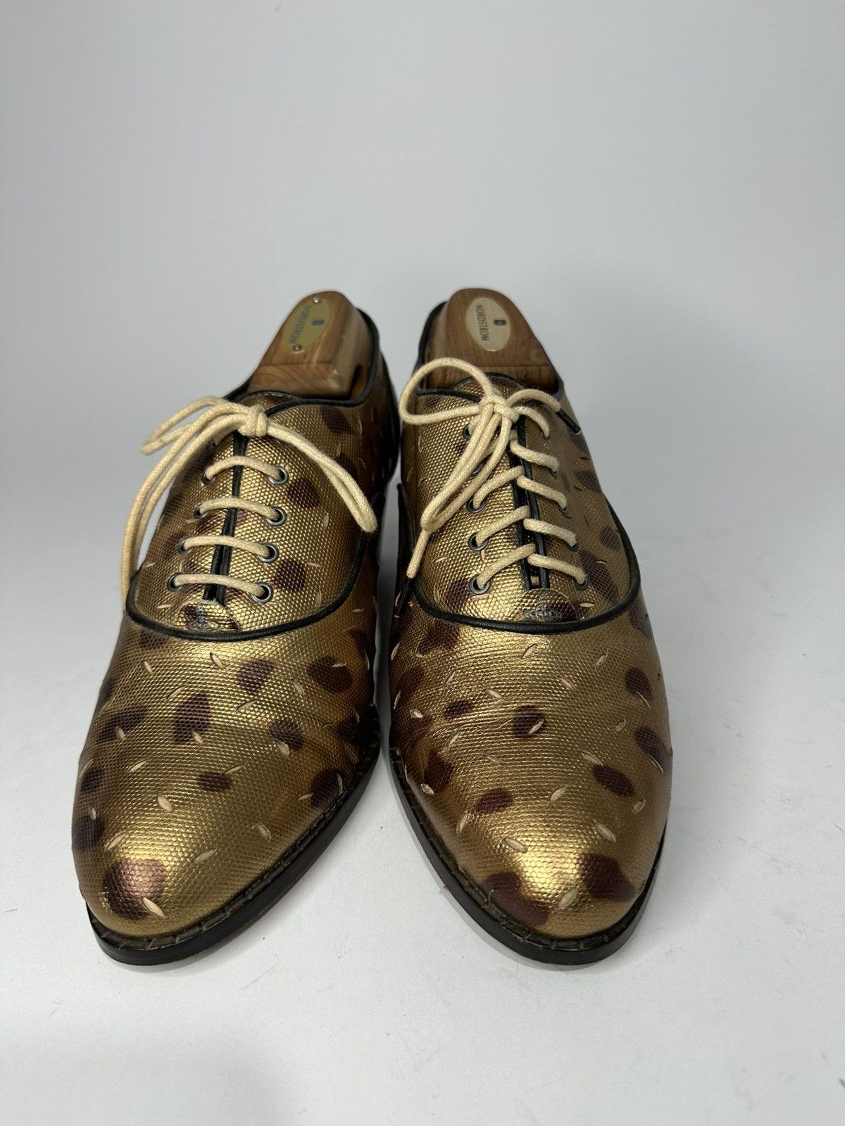 Vivienne Westwood Vivienne Westwood Block Heel Oxford Leather Printed Loafer. Size US 10 / IT 40 - 2 Thumbnail