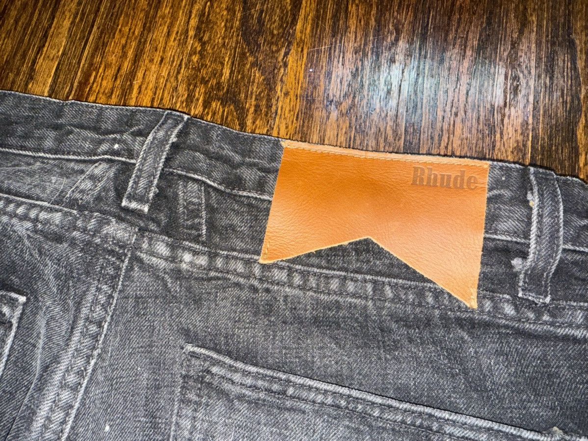 Rhude Rhude 90s Classic Black Wash Vintage Denim Designer Jeans 33 Size US 33 - 9 Thumbnail