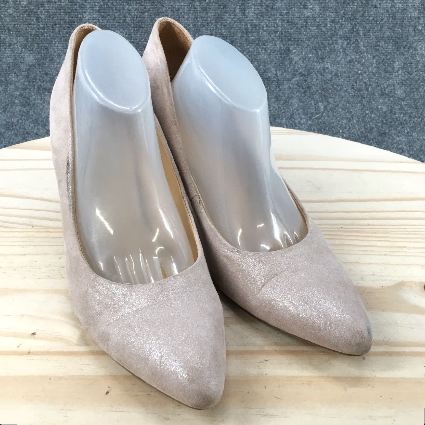 Naturalizer Naturalizer Heels Womens 8 M Elicia Pointed Pumps Casual Beige Fabric Slip On Size US 6 / IT 36 - 3 Thumbnail
