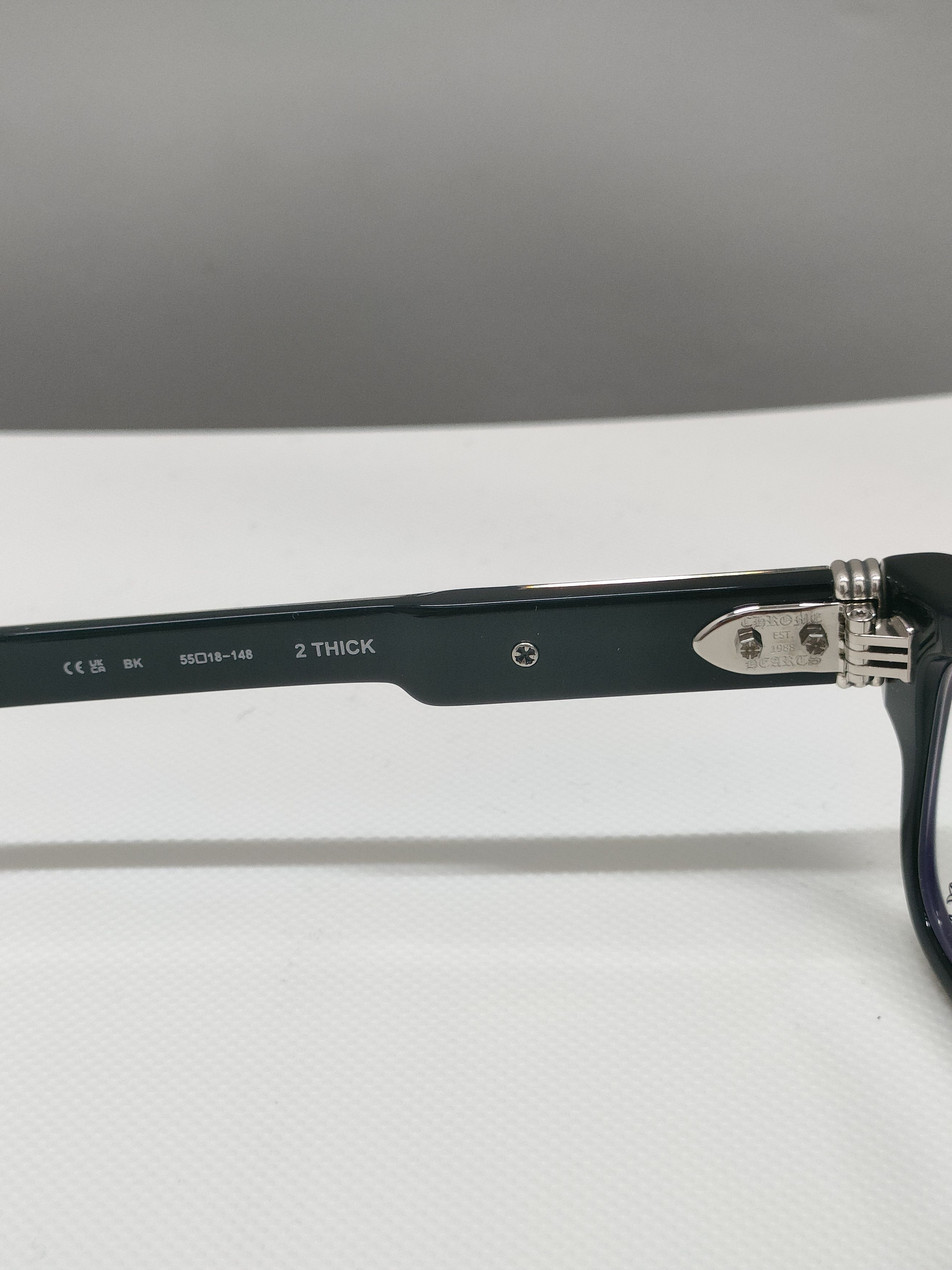 Chrome Hearts Chrome Hearts 2 Thick BK Glasses Frame Size ONE SIZE - 7 Thumbnail