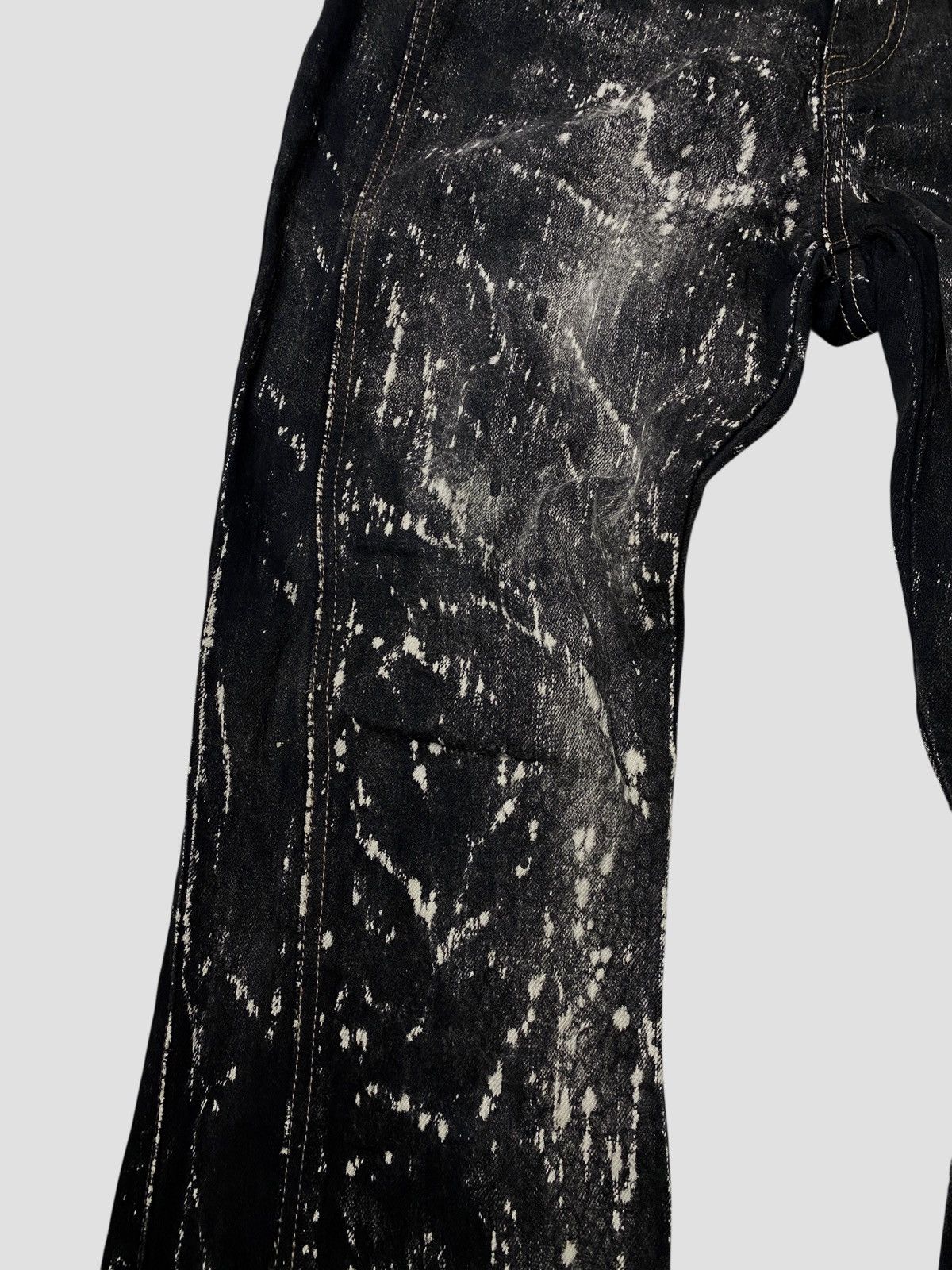 If Six Was Nine 2000's Reald Snakeskin Pattern Flare Jeans Size US 27 - 3 Thumbnail
