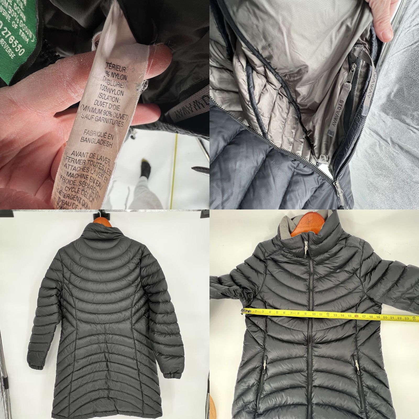 Vintage VINTAGE: No (omit) LL Bean Goose Down Jacket Women’s M Black Ultralight 850 Down Downtek Coat Size M / US 6-8 / IT 42-44 - 8 Thumbnail