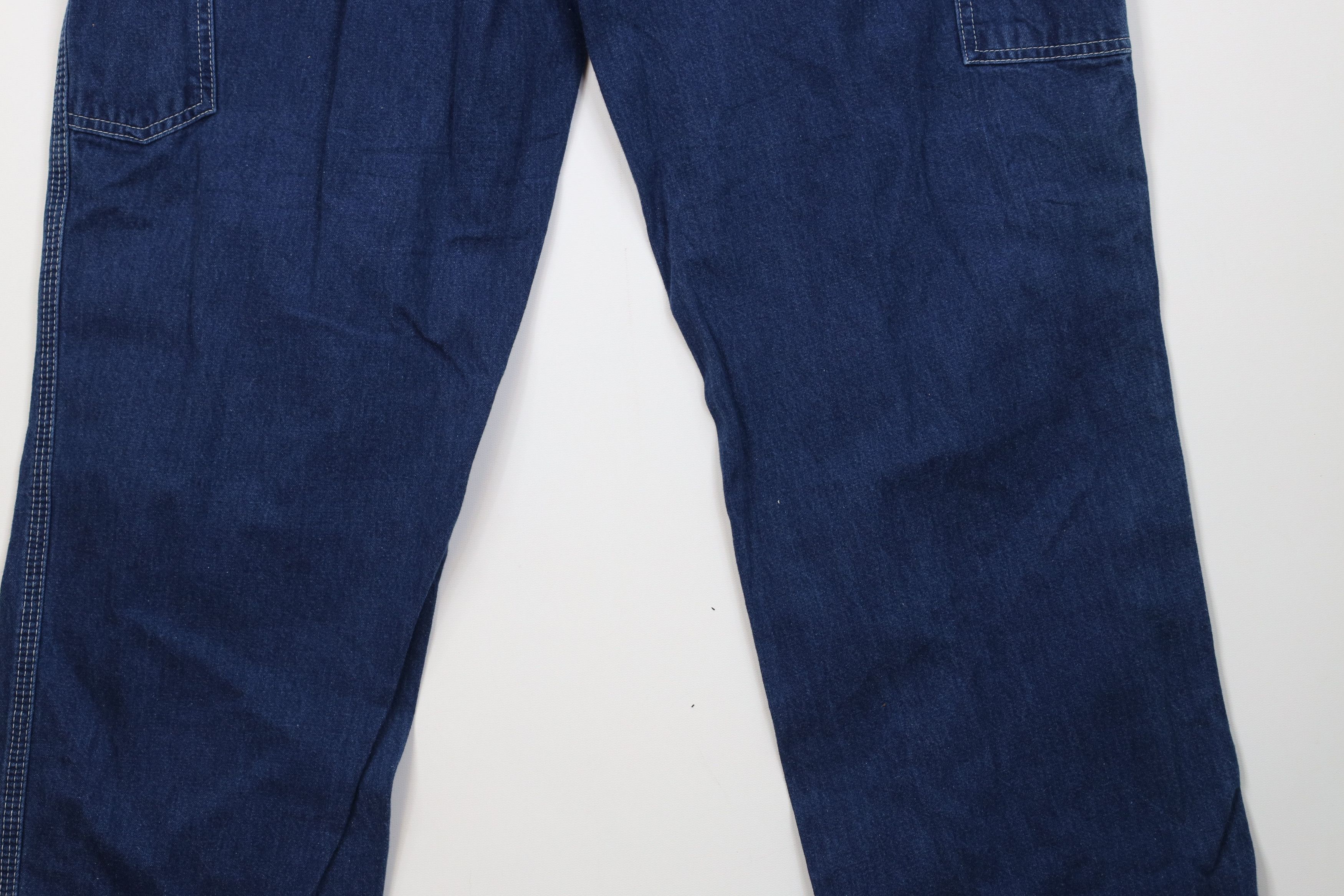 Carhartt Vintage Carhartt Wide Leg Dungaree Denim Jeans Blue Cotton Size US 38 / EU 54 - 12 Thumbnail
