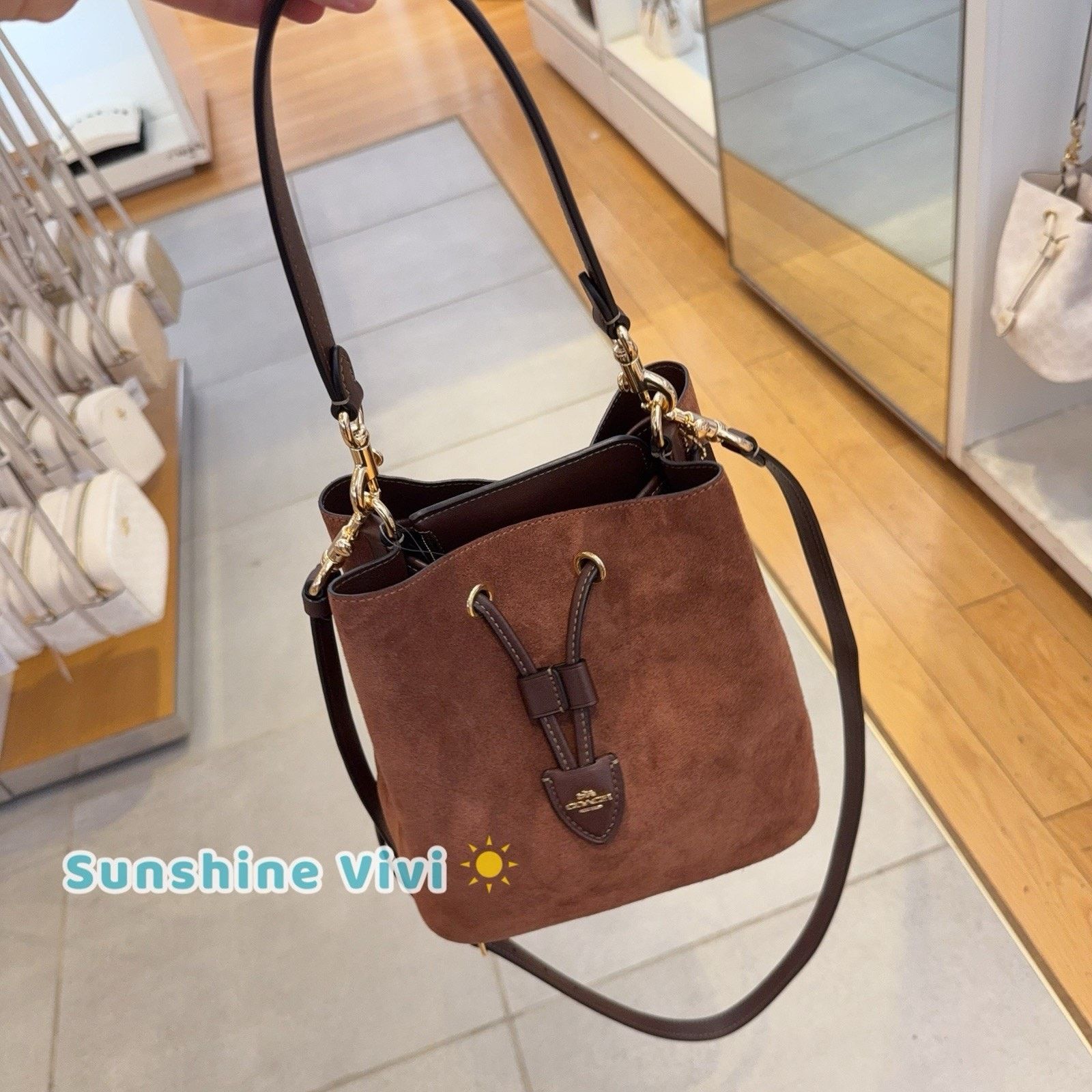 Coach NWT COACH Rowan Bucket Bag Shoulder Bag Vintage Brown CCC78 Size ONE SIZE - 3 Thumbnail