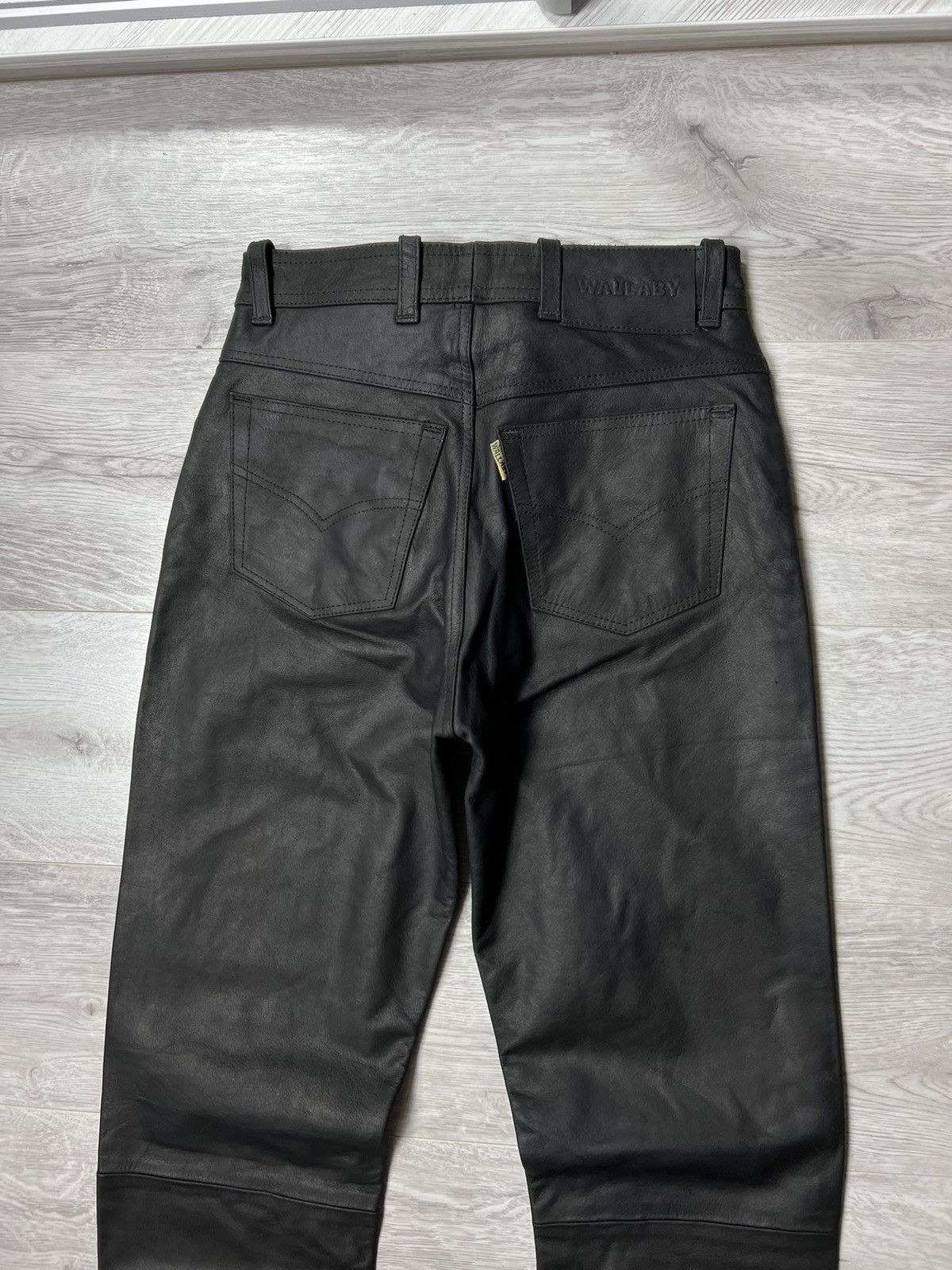 Genuine Leather NWT Vintage Wallaby Australian Lifestyle Leather Biker Pants Size US 30 / EU 46 - 13 Thumbnail