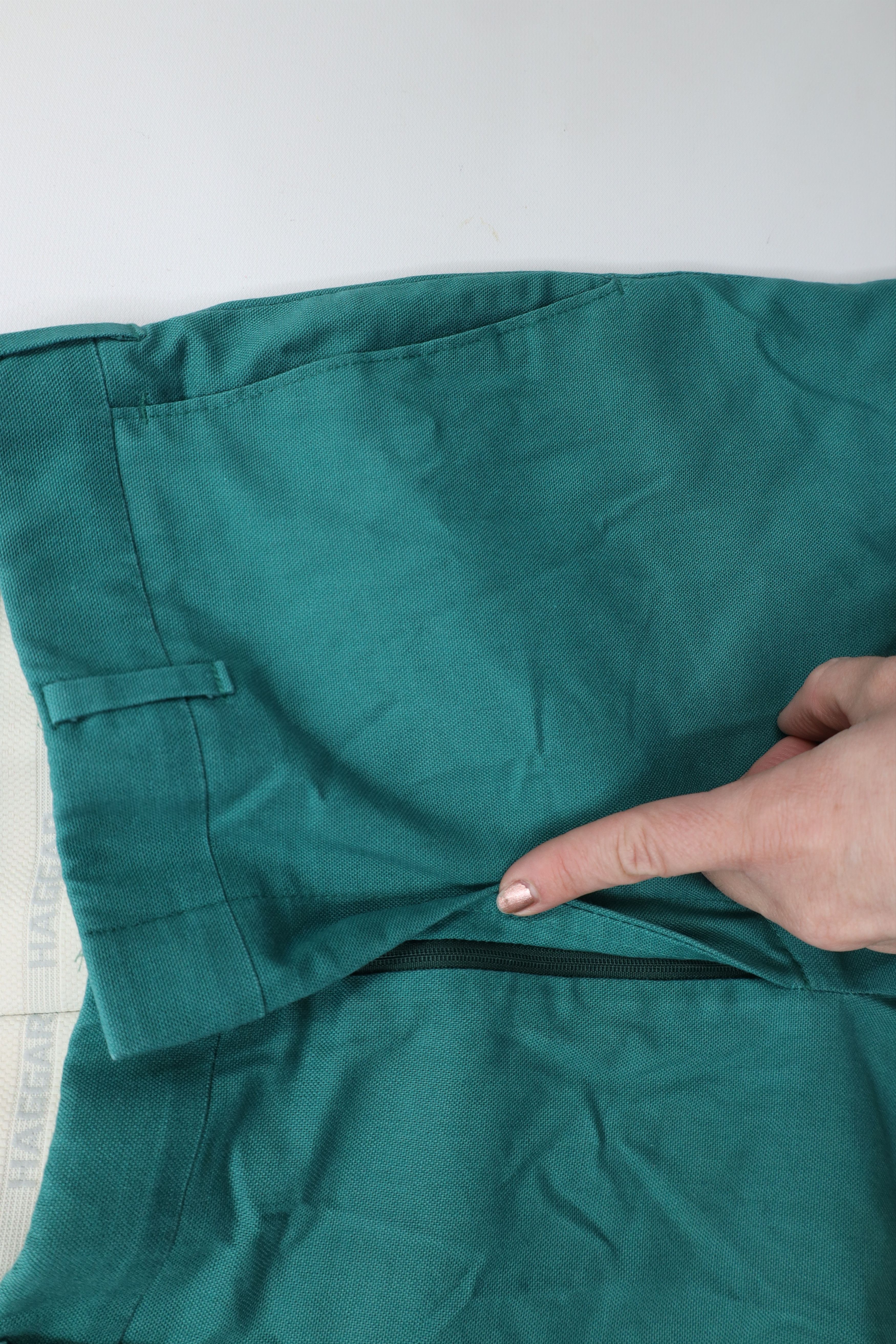 Vintage Vintage 70s Streetwear Flared Wide Leg Chino Pants Green Size US 30 / EU 46 - 6 Thumbnail