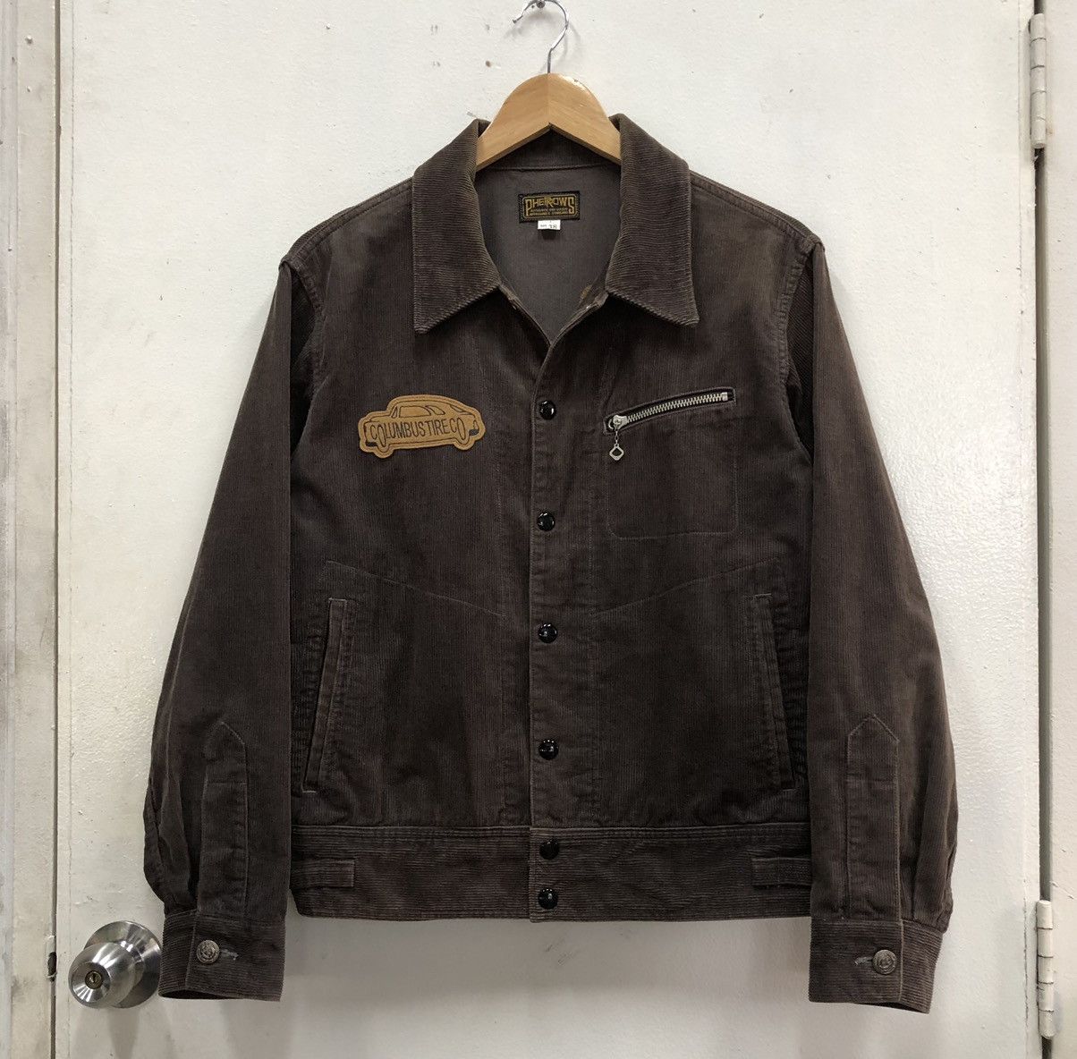 Vintage PHERROW 13W-PEJ Fellows Corduroy Burgundy Snap Button Jacket Size US M / EU 48-50 / 2 - 10 Thumbnail
