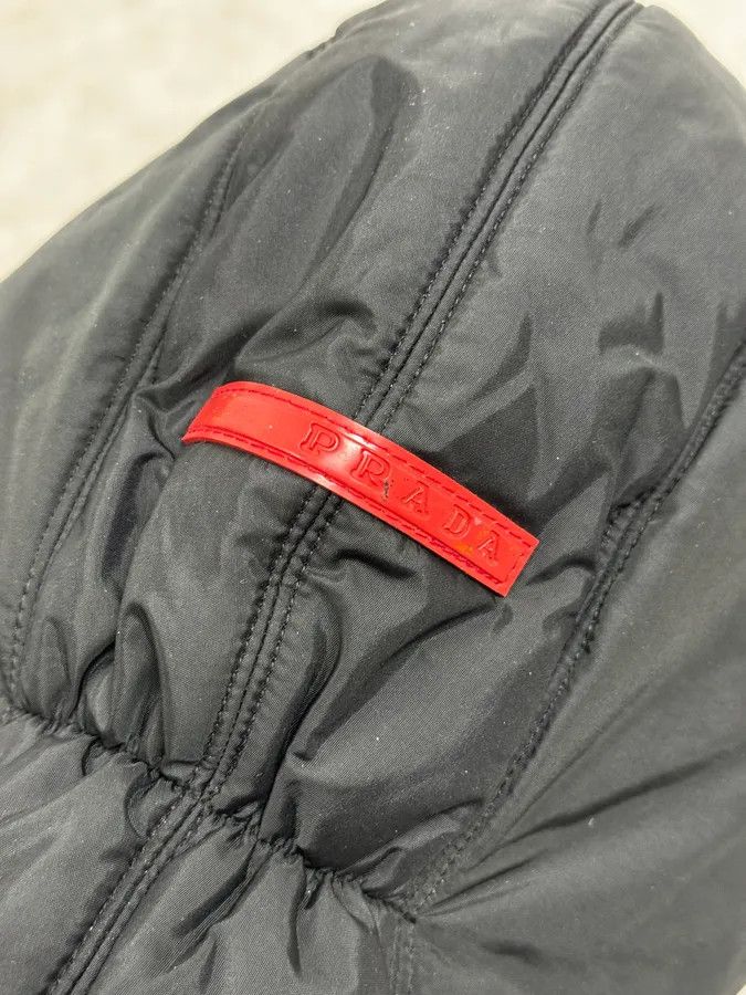 Prada AW1999 Prada Linea Rossa Black Nylon Puffer Hood Size ONE SIZE - 6 Thumbnail