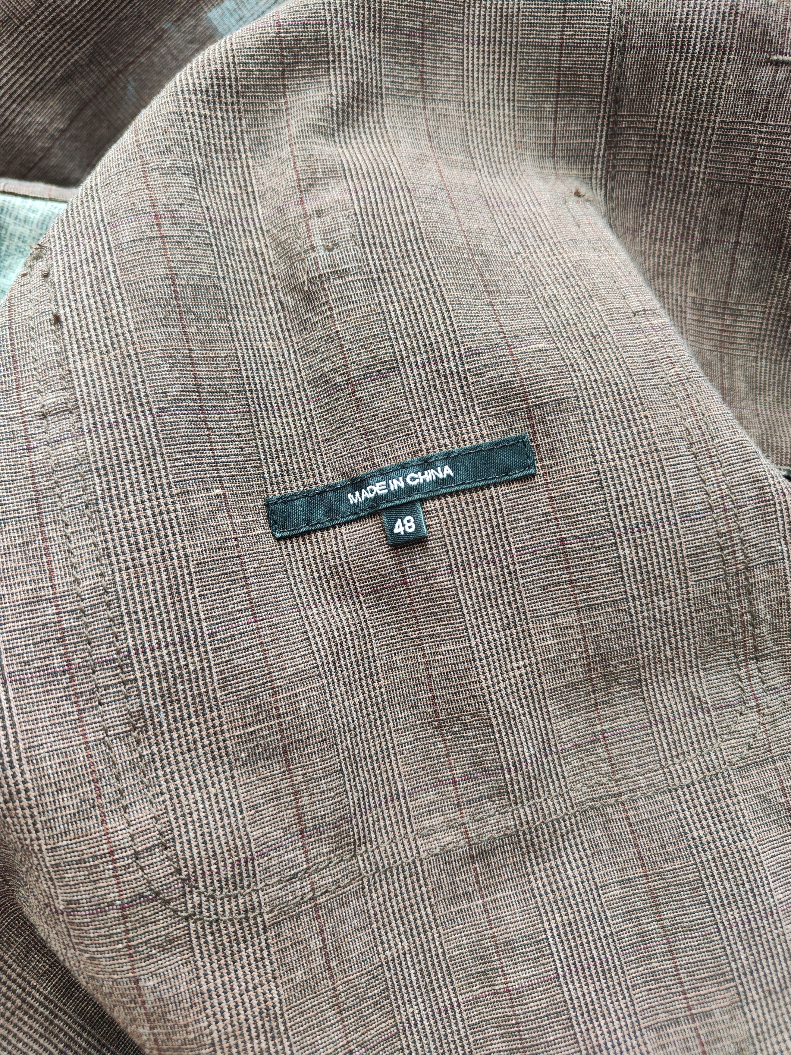 Ziggy Chen Brown checkered overshirt.Like Archivio J.M. Ribot or Julius Size US M / EU 48-50 / 2 - 7 Thumbnail