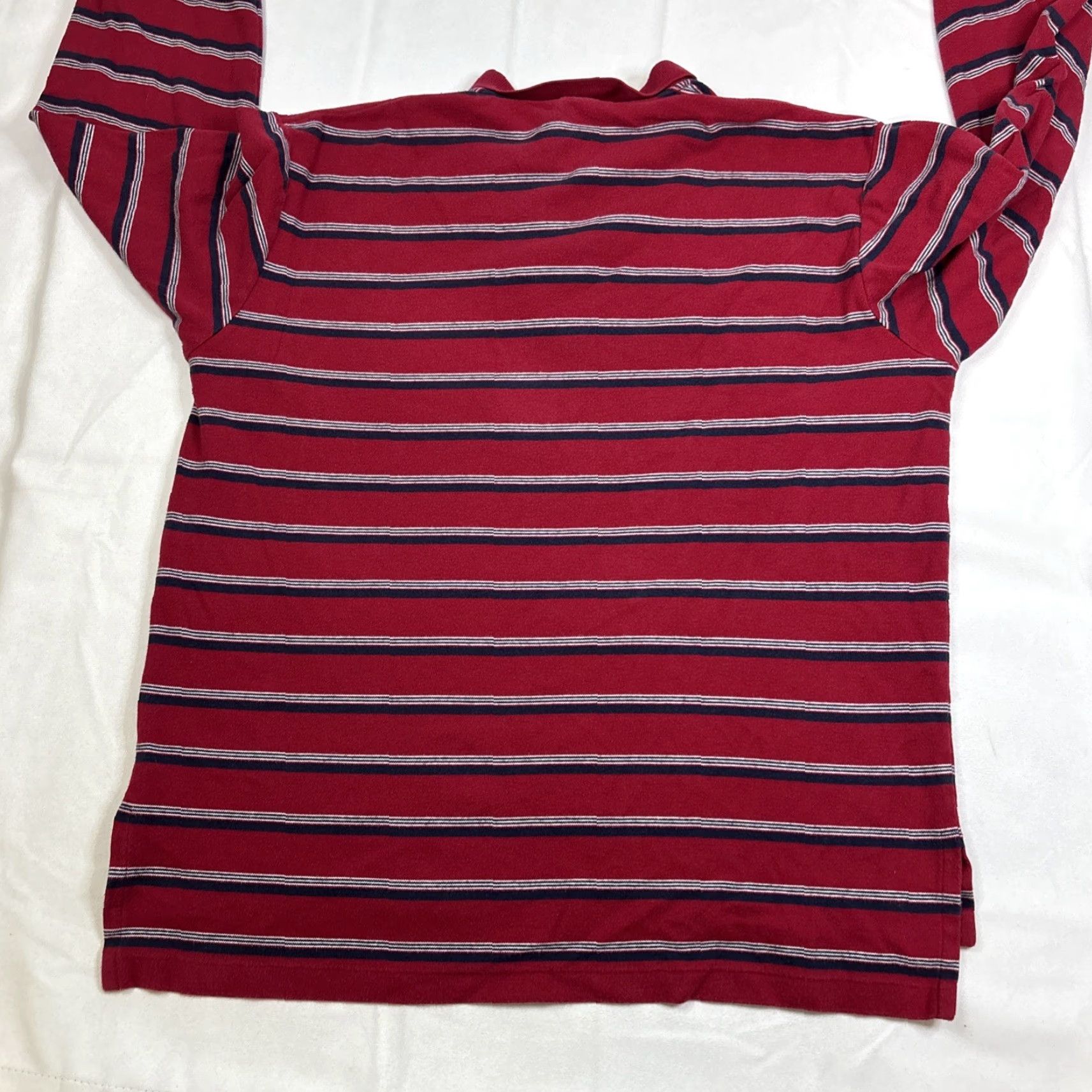 Ralph Lauren VINTAGE Polo Ralph Lauren Polo Long Sleeve Red Striped 90s XL Men’s Size US XL / EU 56 / 4 - 5 Thumbnail
