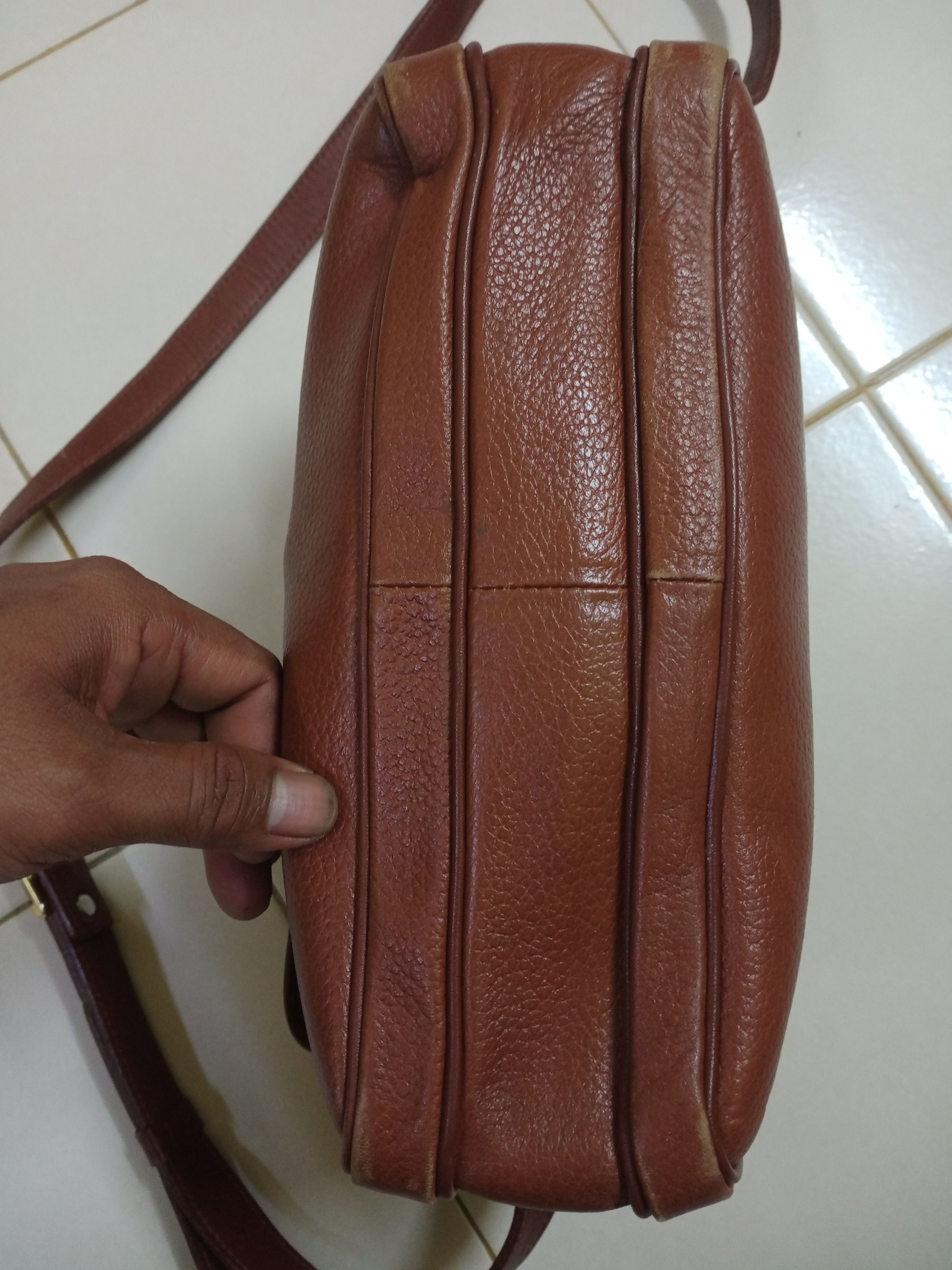 Burberry VINTAGE BURBERRY BROWN LEATHER CROSSBODY BAG Size ONE SIZE - 3 Thumbnail