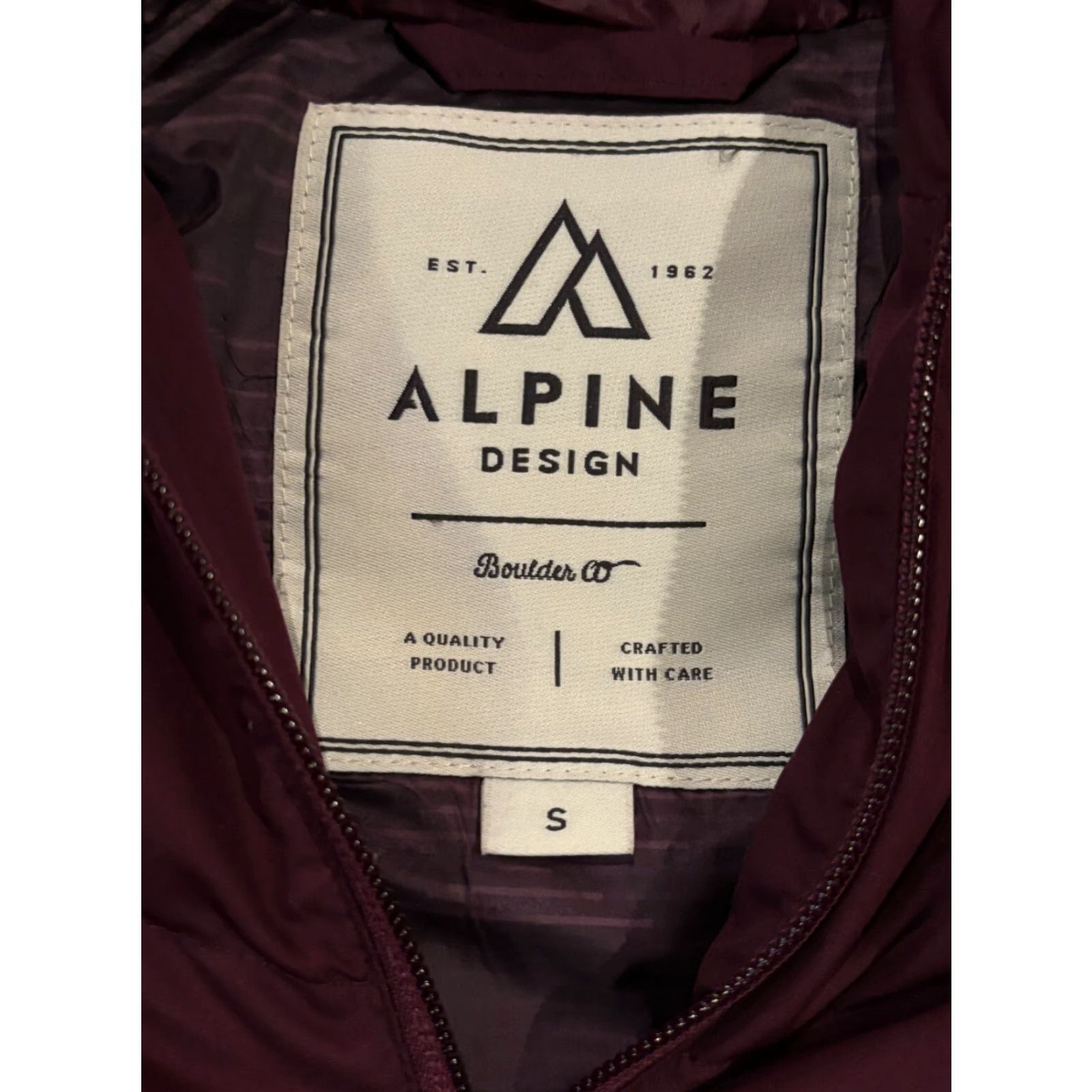 Vintage VINTAGE Alpine Design Womens Down Puffer Vest Sleeveless Zip Hooded Removable Fur Trim Wool Ski Red Small Womens Size S / US 4 / IT 40 - 2 Thumbnail