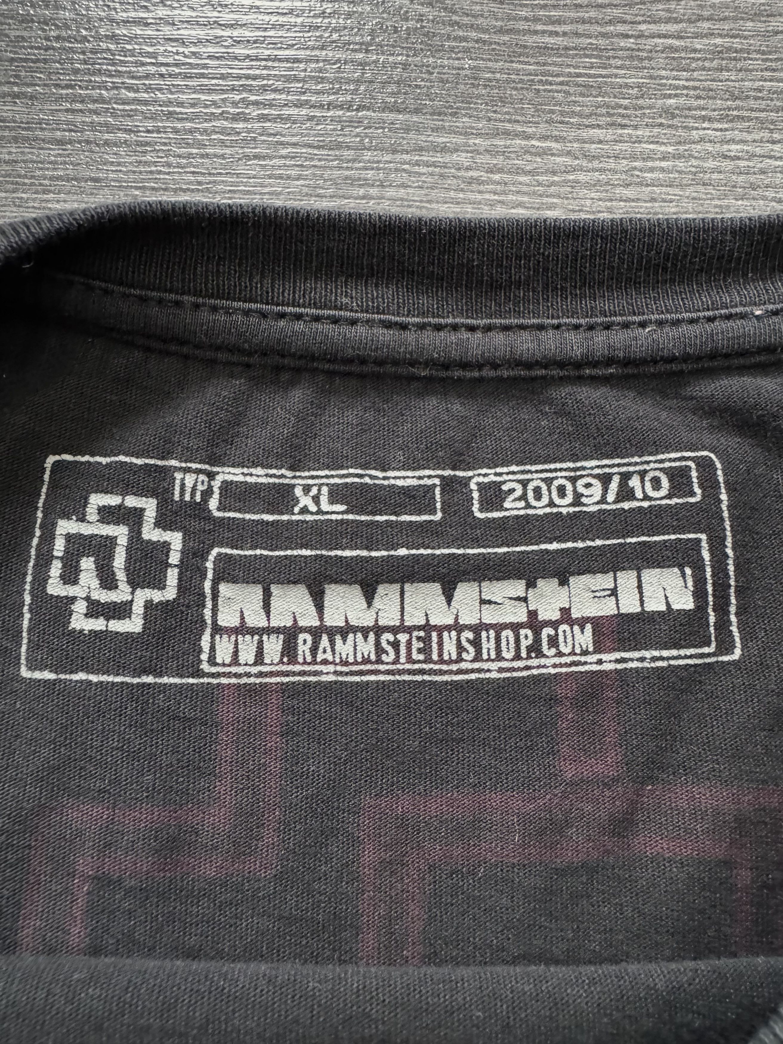 Band Tees Vintage Rammstein T-shirt Europe tour 2011 Size US XL / EU 56 / 4 - 5 Thumbnail