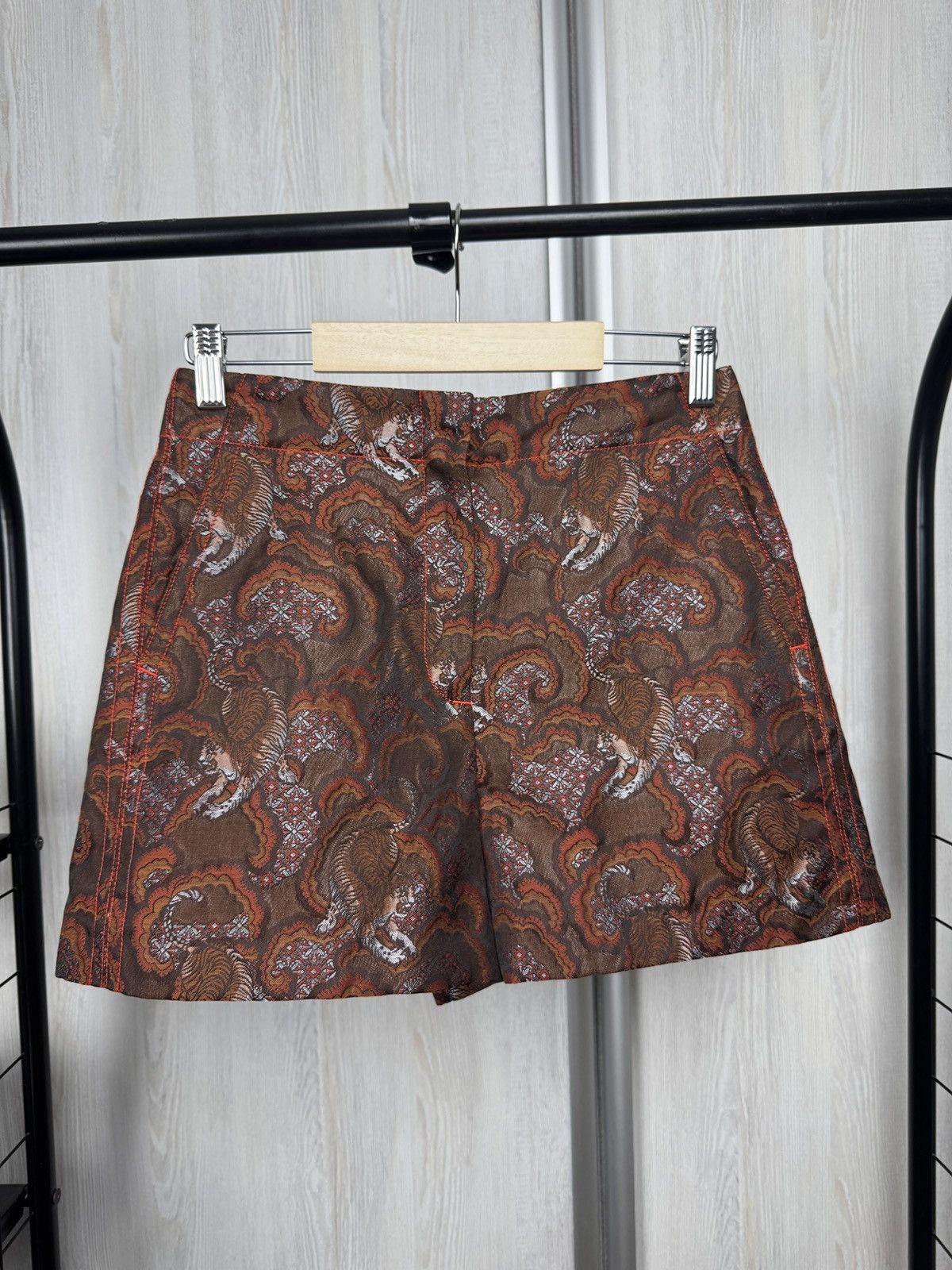 Japanese Brand Sandro Chinagirl Multicolore Tiger Printed Japanese Shorts Size 27" / US 4 / IT 40 - 3 Thumbnail