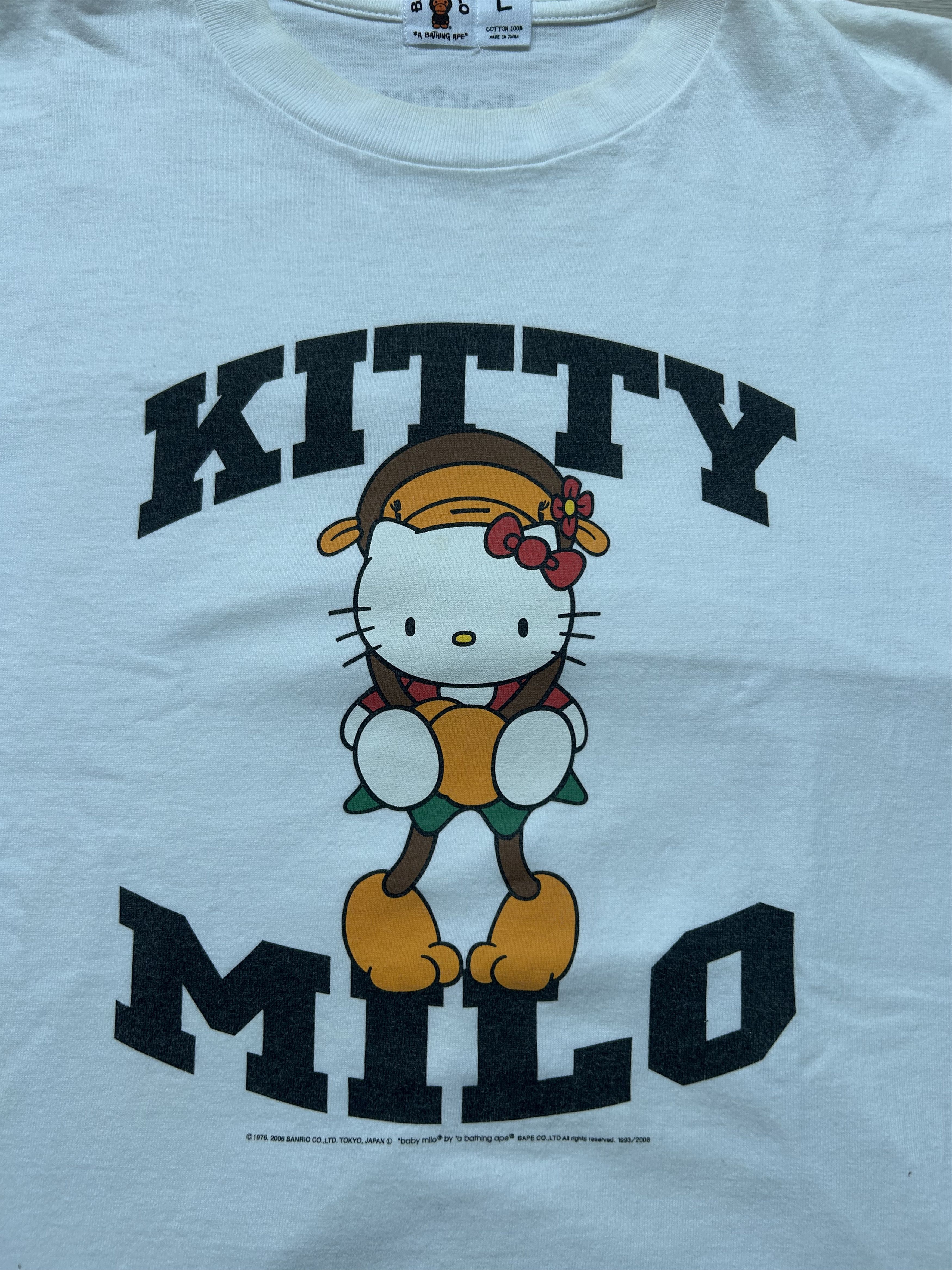 Bape 2006 OG BAPE x Hello Kitty Baby Milo Tee [Size L] Size US L / EU 52-54 / 3 - 2 Thumbnail