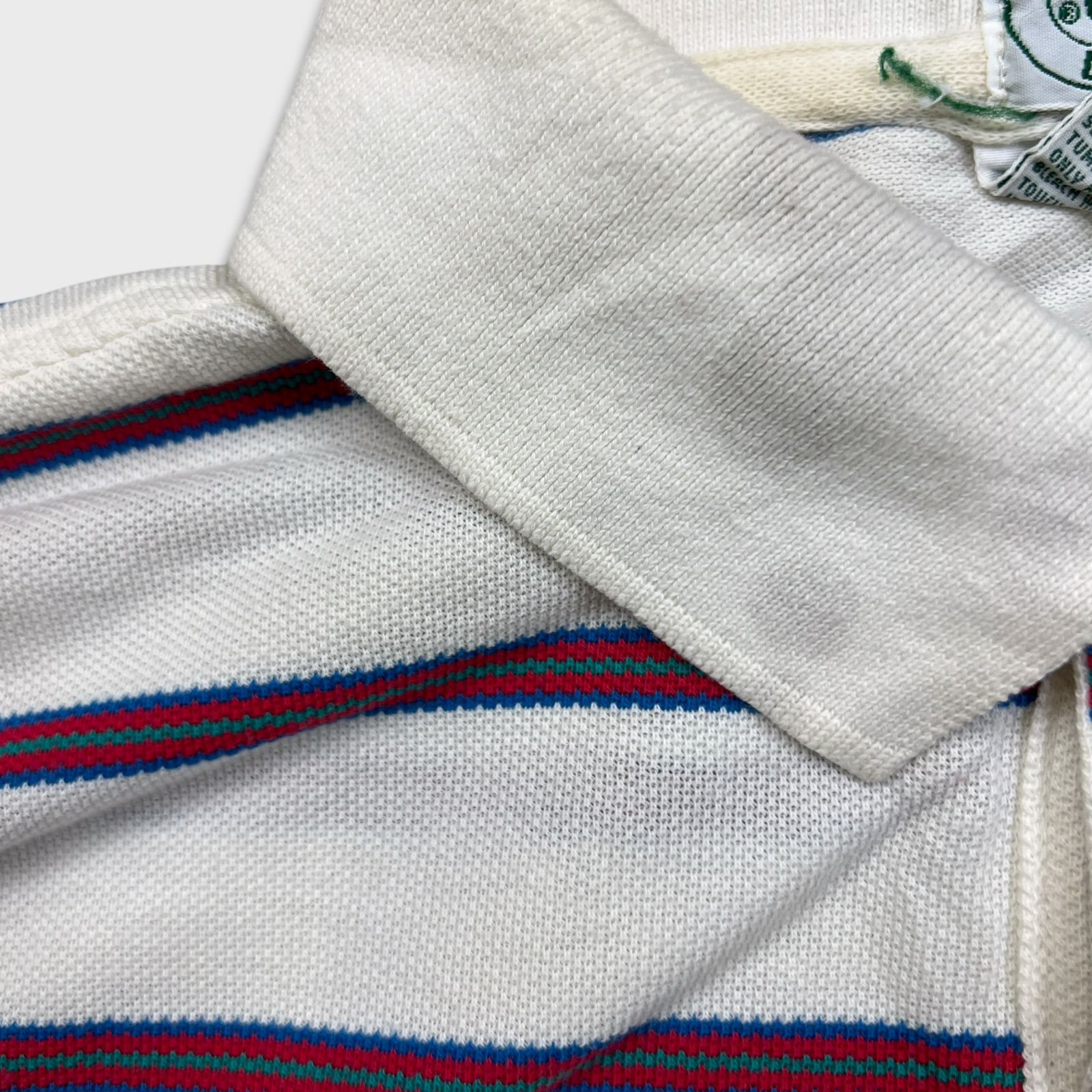Izod × Lacoste × Vintage Vintage 80s Izod Lacoste Polo Shirt XL Striped Casual Preppy Size US XL / EU 56 / 4 - 3 Thumbnail