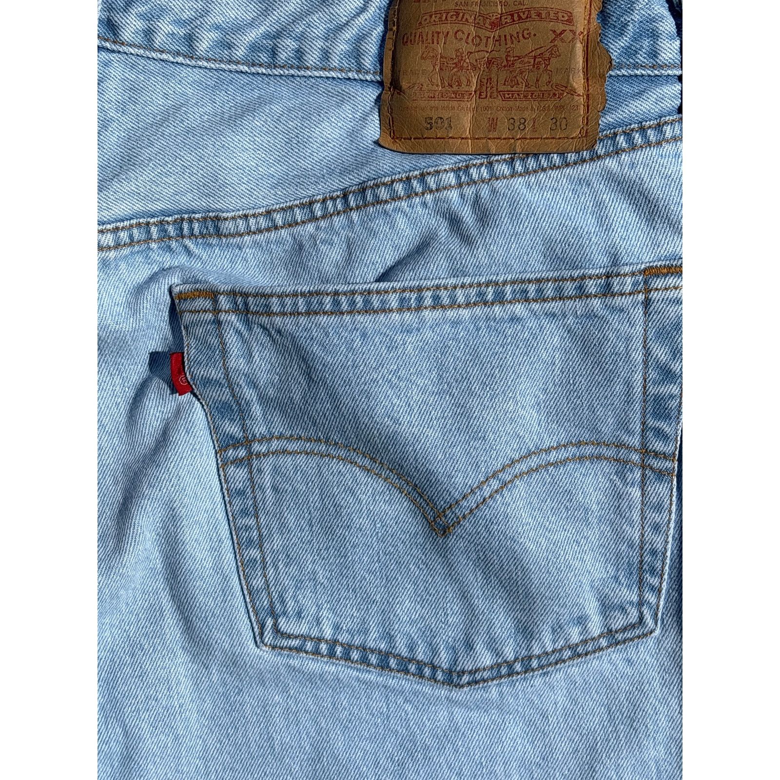 Levi's Vintage 1996 Made in USA Levi’s 501 38x30 R tab 1/10 rare Size US 38 / EU 54 - 2 Thumbnail