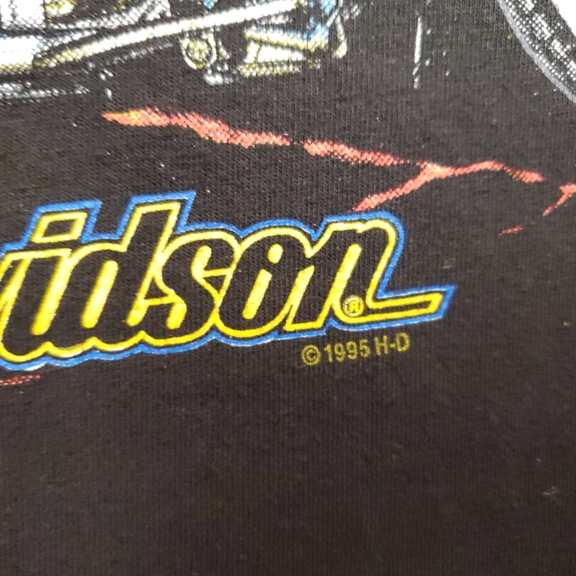 Harley Davidson VINTAGE Harley-Davidson Shirt Mens L Kona Hawaii Primal Force Single Stitch Made in USA Short Sleeve Crew Neck Cotton Solid Black 90s Mens Size US L / EU 52-54 / 3 - 3 Thumbnail