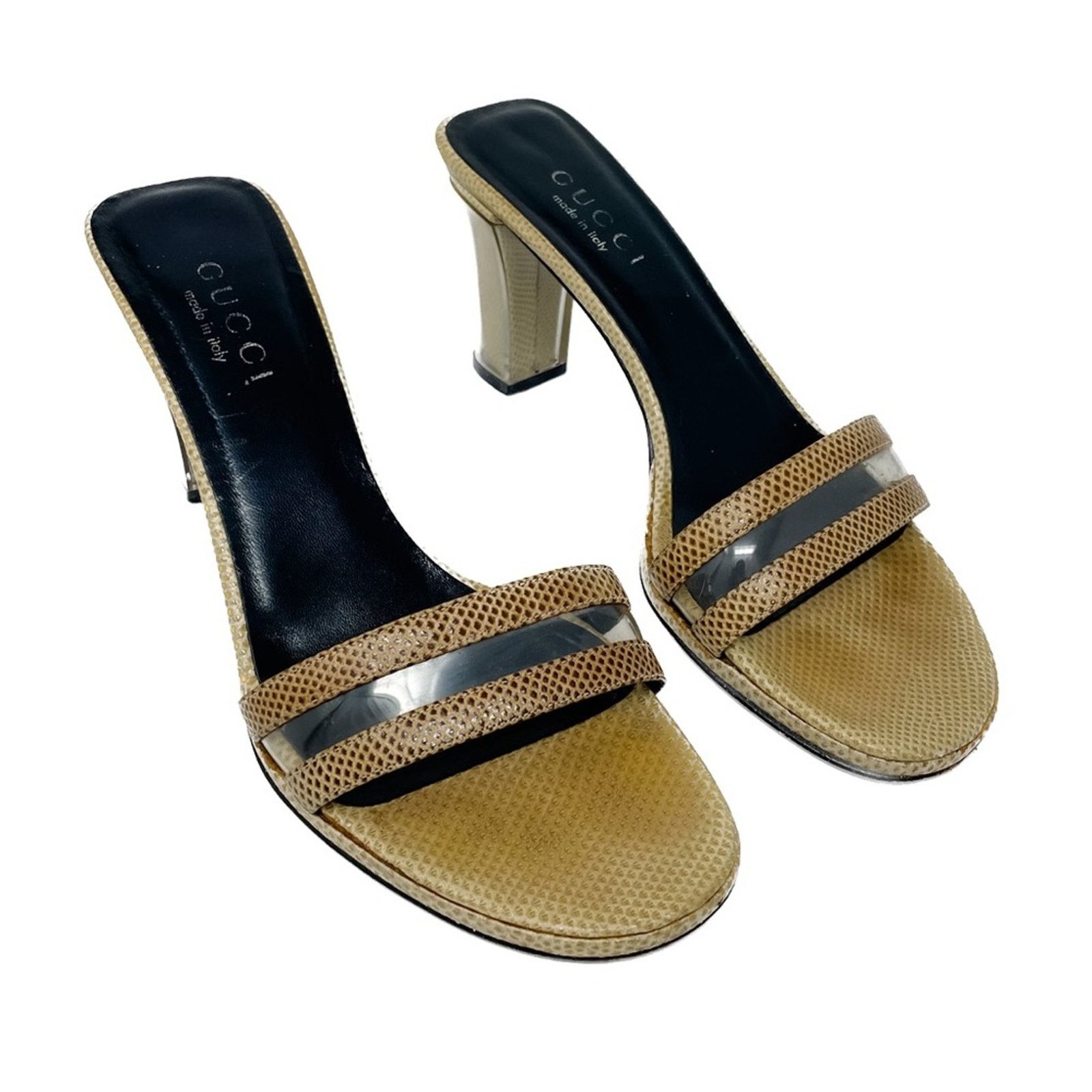 Gucci Gucci Vintage PVC Block Heel 90s/Y2K Slide Sandals size 7.5 Size US 7.5 / IT 37.5 - 1 Thumbnail