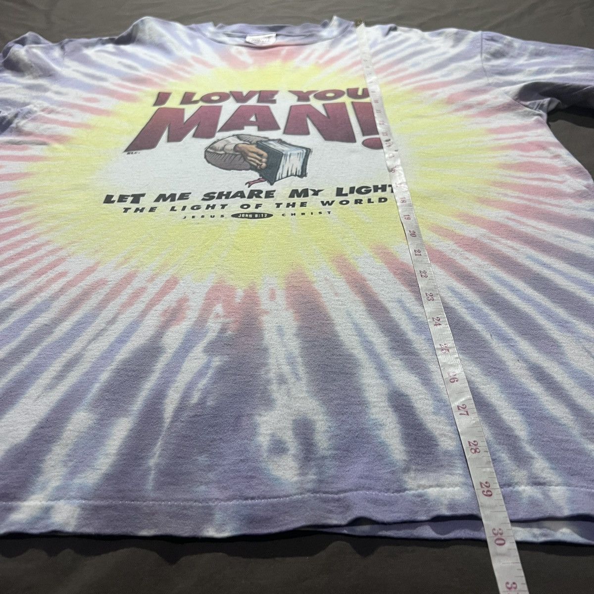 Vintage Vintage 90s Bible Holy God Jesus Promo Tee Faded XL Size US XL / EU 56 / 4 - 9 Thumbnail