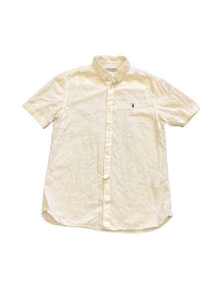 Allsaints Vintage Allsaints Embroidered Logo Button Up Shirt Size M Size US M / EU 48-50 / 2 - 1 Thumbnail
