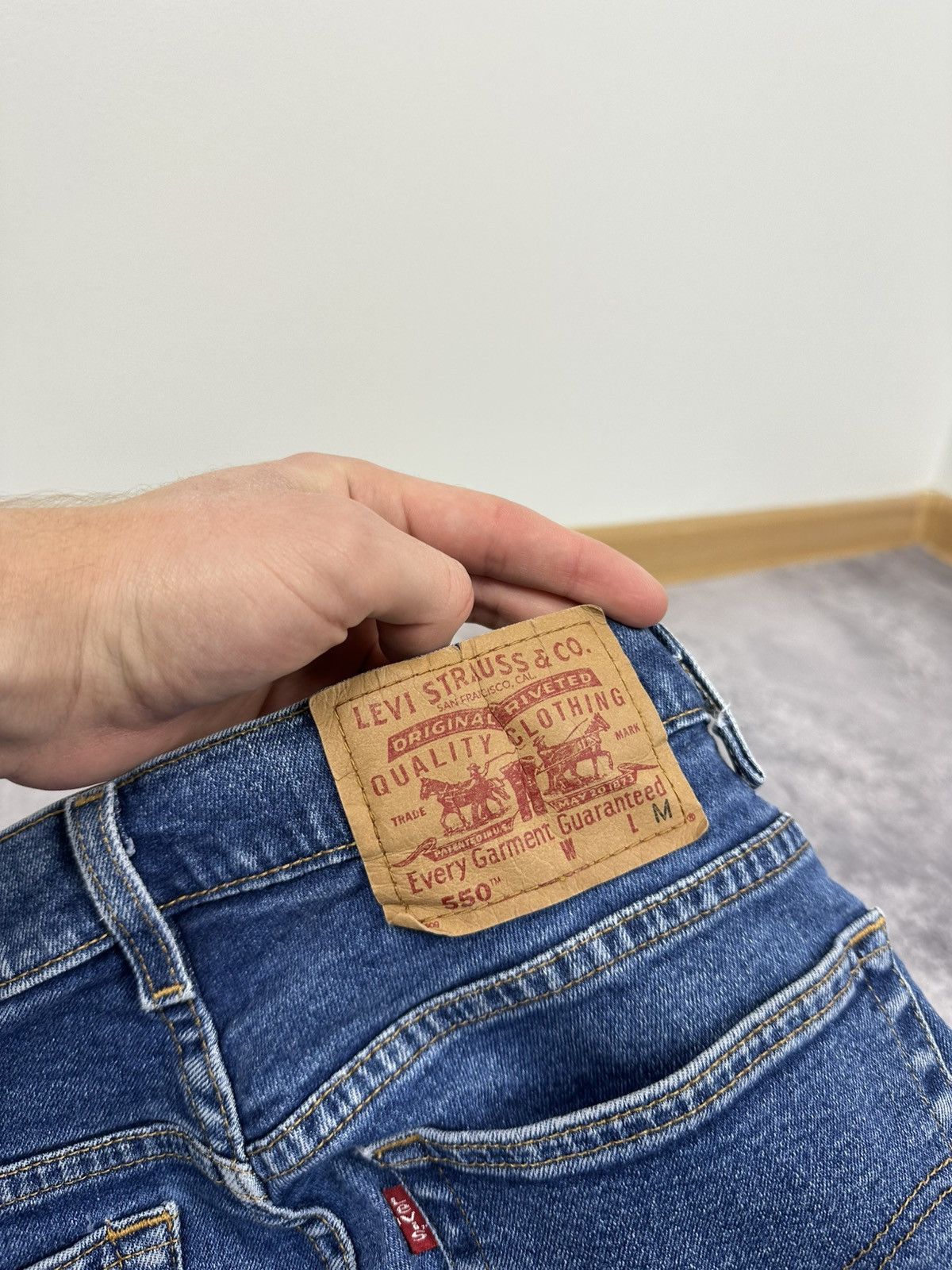 Levi's Vintage Levi's 550 Paper Tag Women's Stone Washed USA Jeans Size 32" / US 10 / IT 46 - 8 Thumbnail