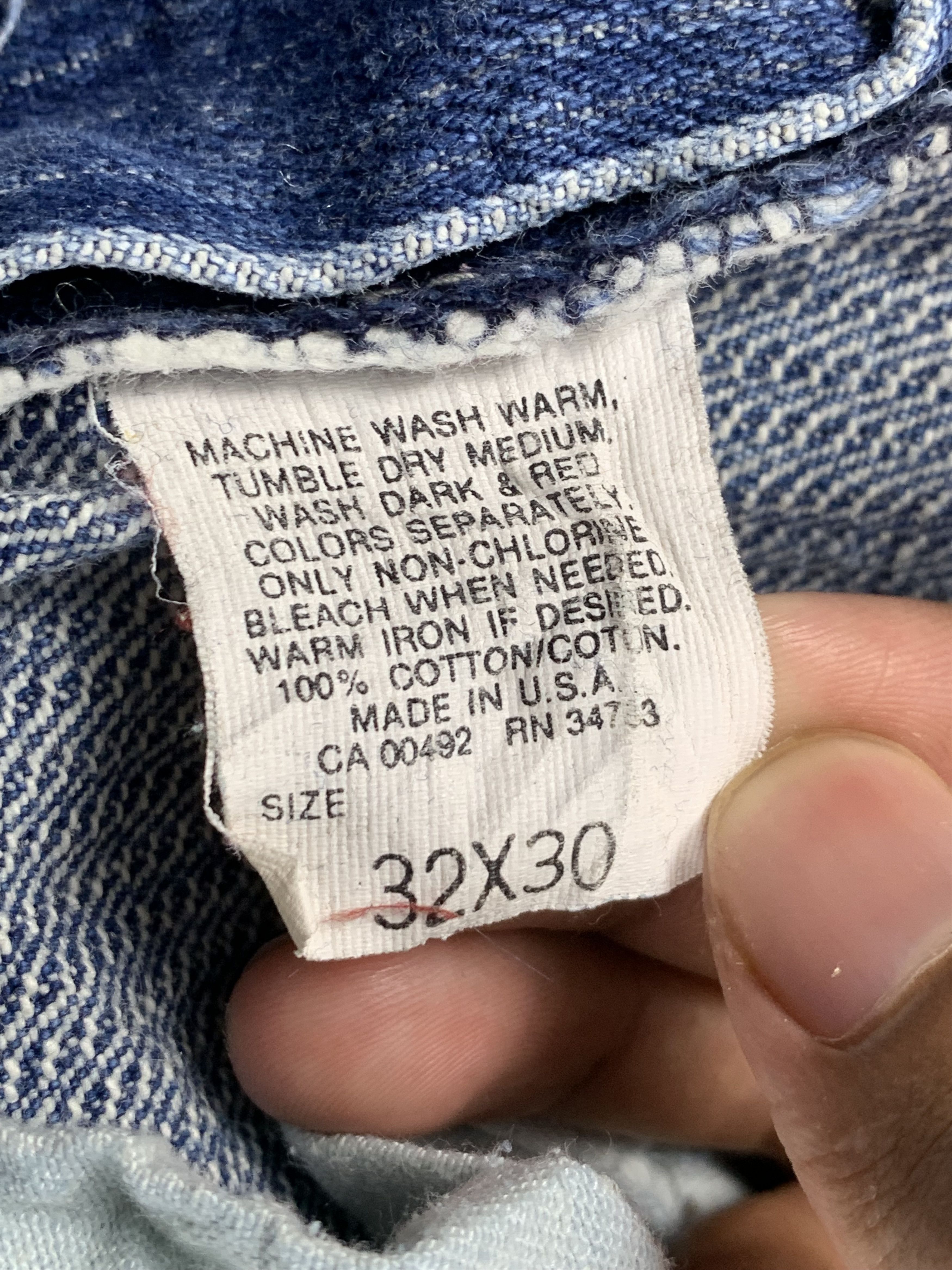 Lee Vintage 70s Lee Light Blue Jeans DP1911 Size US 31 - 6 Thumbnail