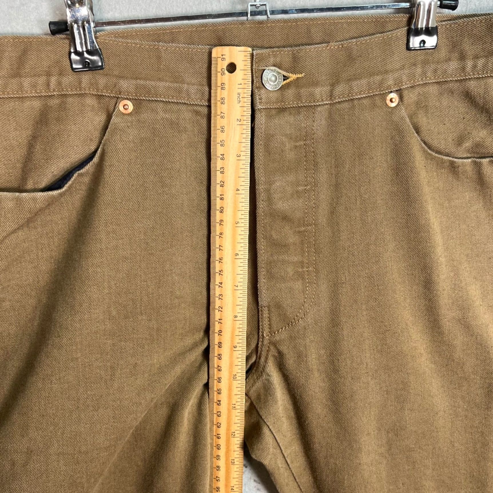 Levi's VINTAGE Levis Jeans Mens Size 34 Cotton Brown Unfinished Straight Leg Size US 34 / EU 50 - 7 Thumbnail