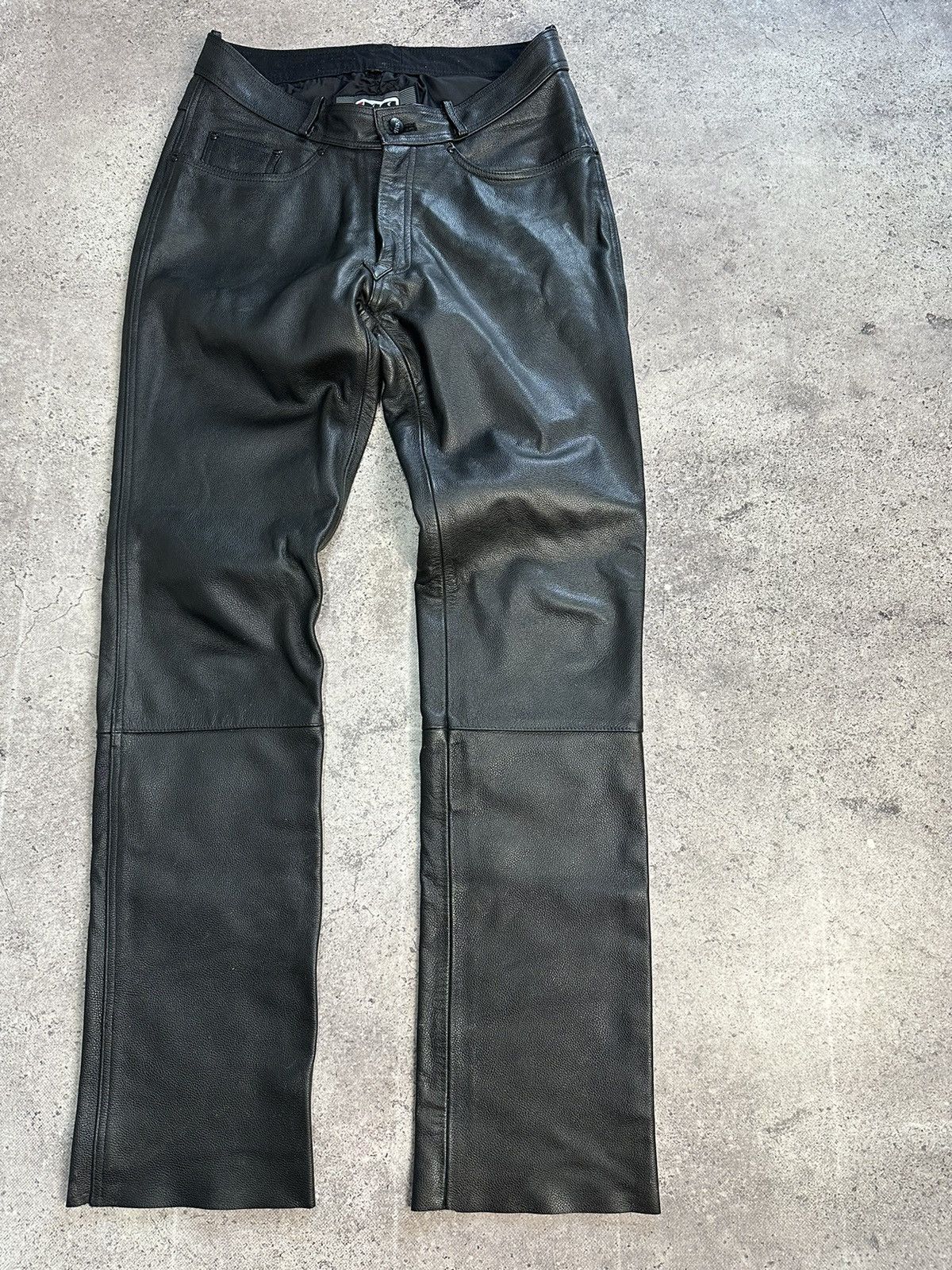 Leather Vintage IXS Leather Pants Black Motorcycle Y2K Archival Size US 33 - 7 Thumbnail