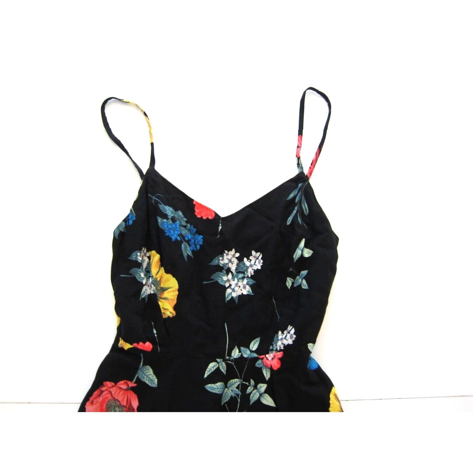 Old Navy Old Navy Floral Slip Tank Sun Dress XS Women Black Green Yellow Pink Floral Patterns 100% Rayon Swing Dress XS Women Size XS / US 0-2 / IT 36-38 - 3 Thumbnail