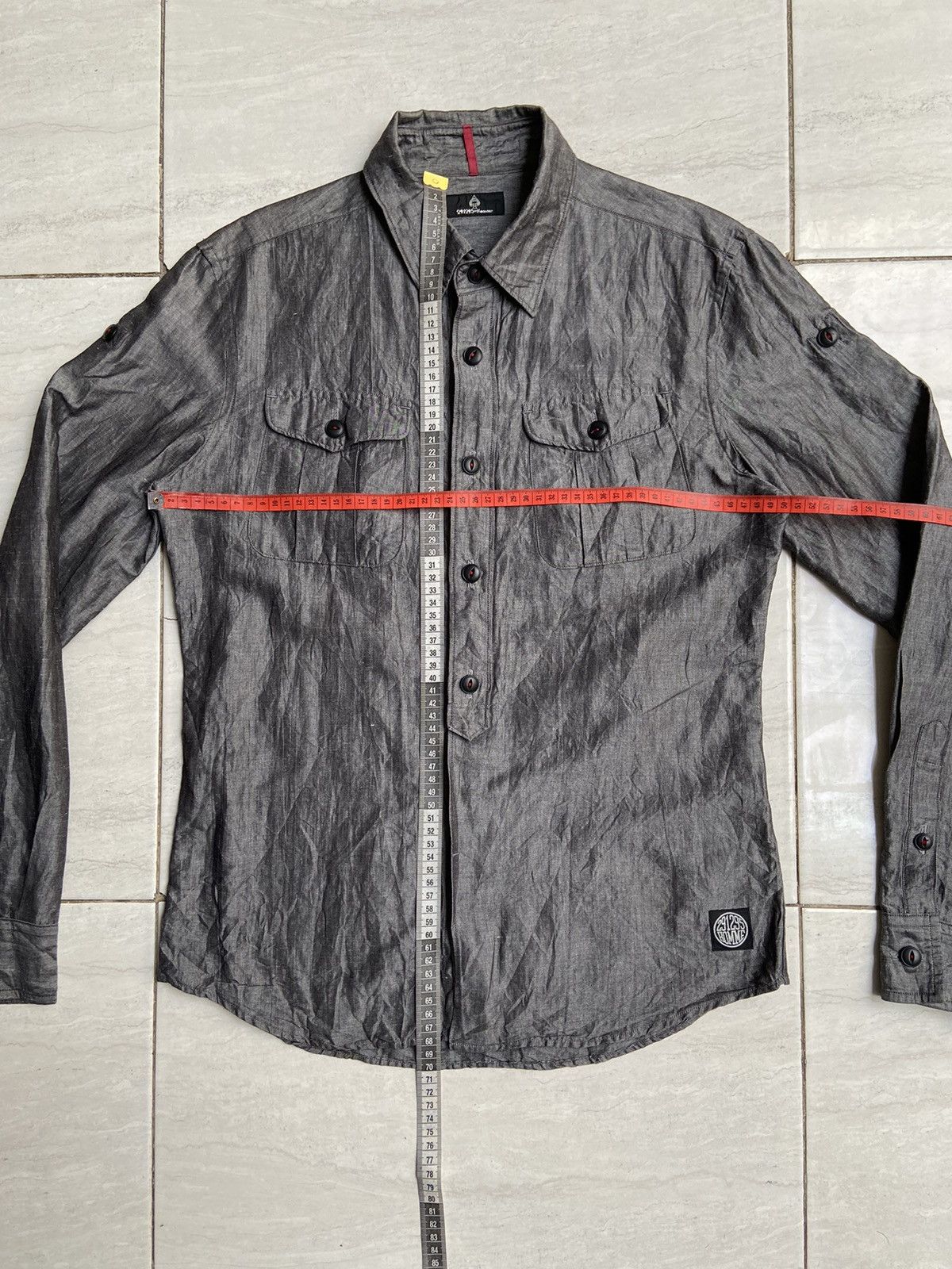 Designer × Japanese Brand 291295 Homme Grey Shirt Size US S / EU 44-46 / 1 - 2 Thumbnail