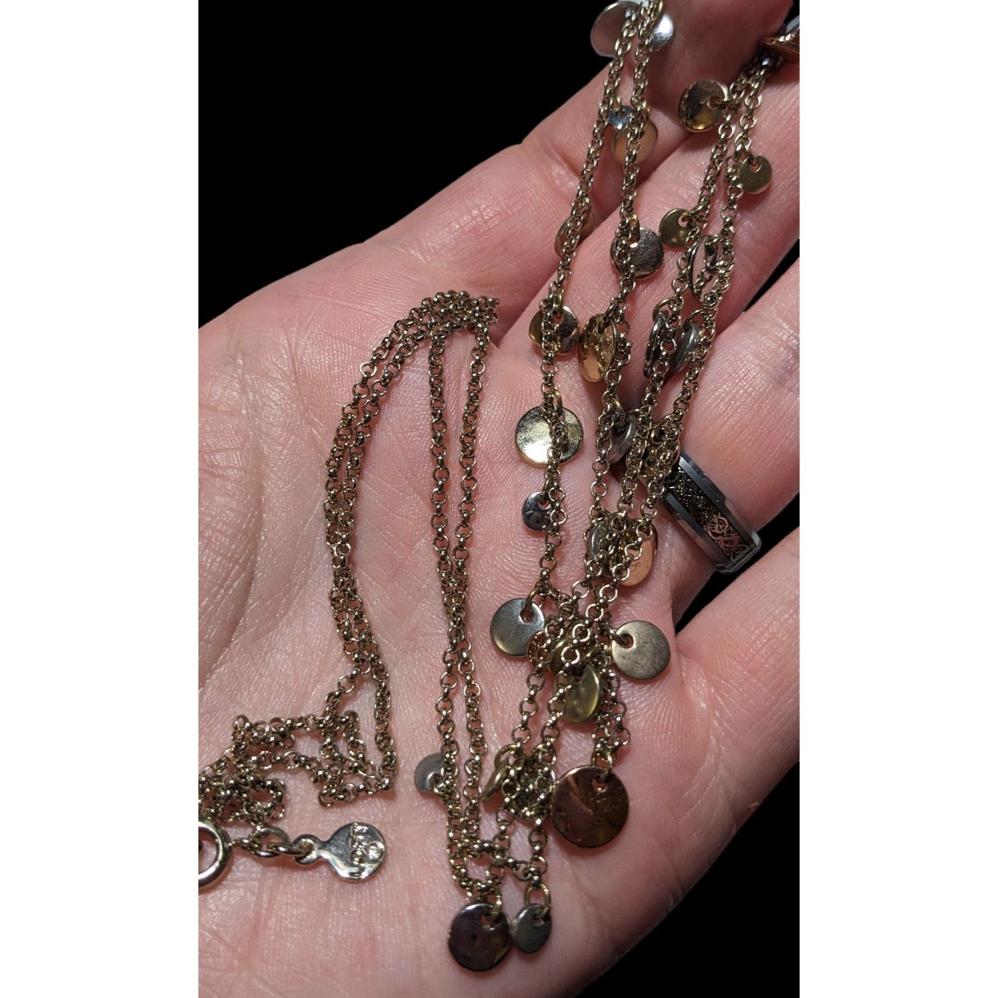 Loft Loft Minimalist Metallic Disc Charm Necklace Size ONE SIZE - 5 Thumbnail