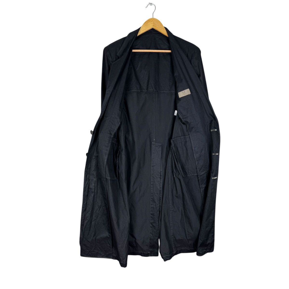 Yohji Yamamoto 🔥YOHJI YAMAMOTO LONG BLAZER COAT Size US M / EU 48-50 / 2 - 8 Thumbnail