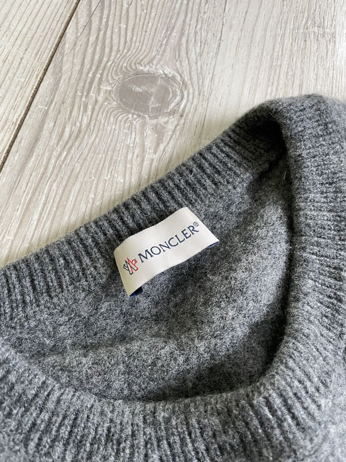 Moncler Moncler Big Logo Wool sweatshirt Size US M / EU 48-50 / 2 - 13 Thumbnail