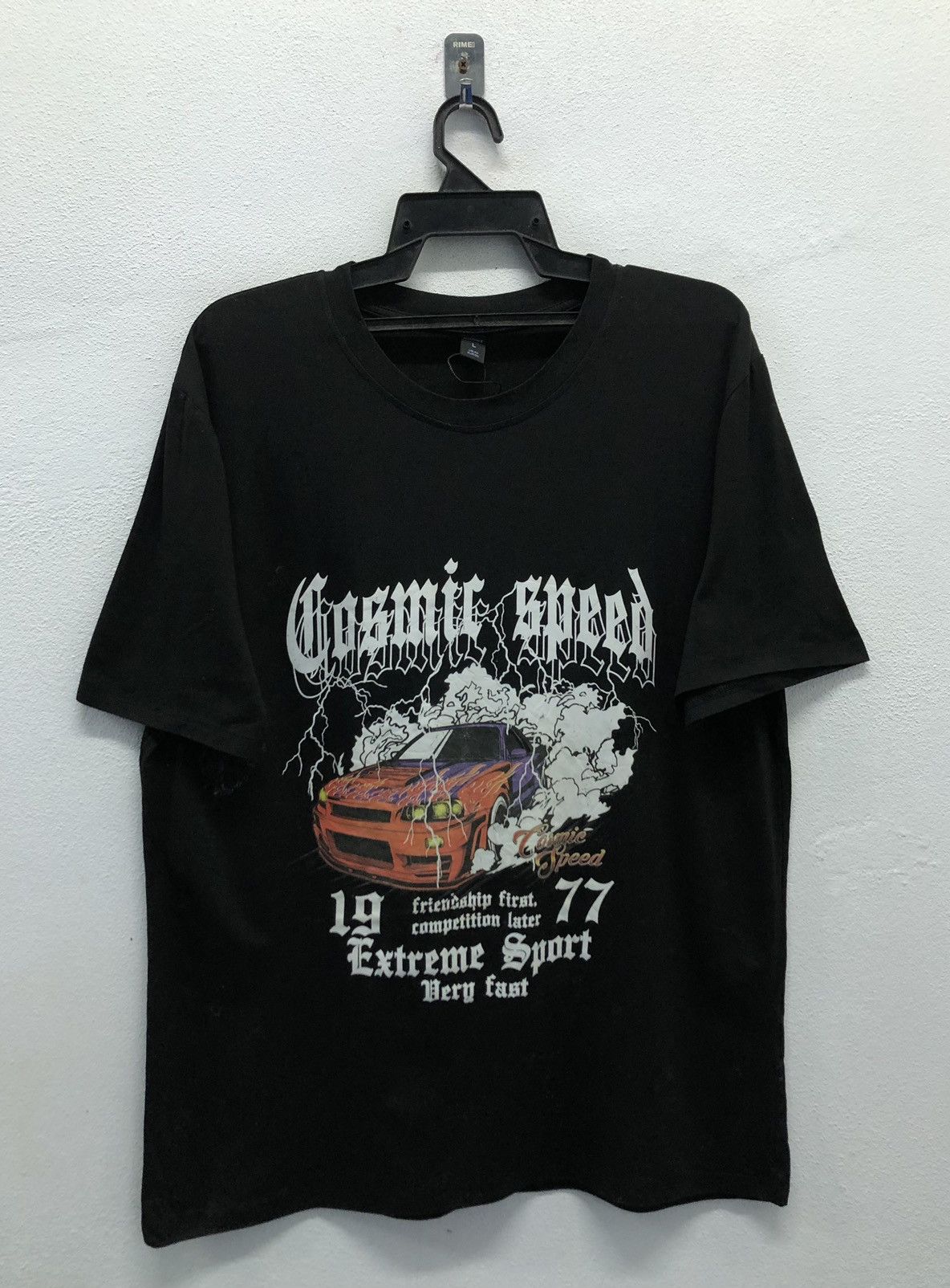 Vintage Vintage ROMWE Cosmic Speed Extreme Sport T-Shirt Size US L / EU 52-54 / 3 - 1 Thumbnail
